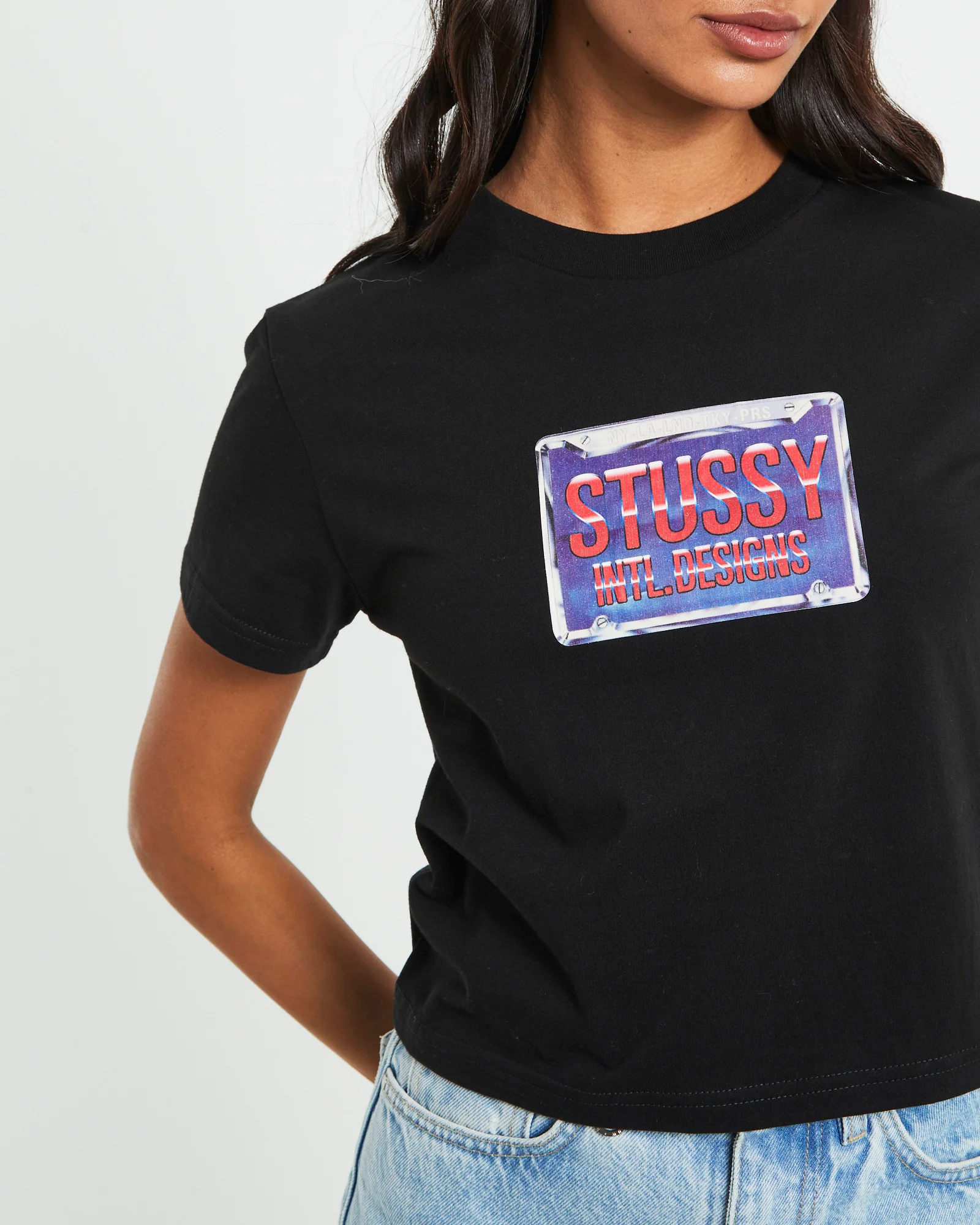 Plates Slim Tee in Black - Image 6