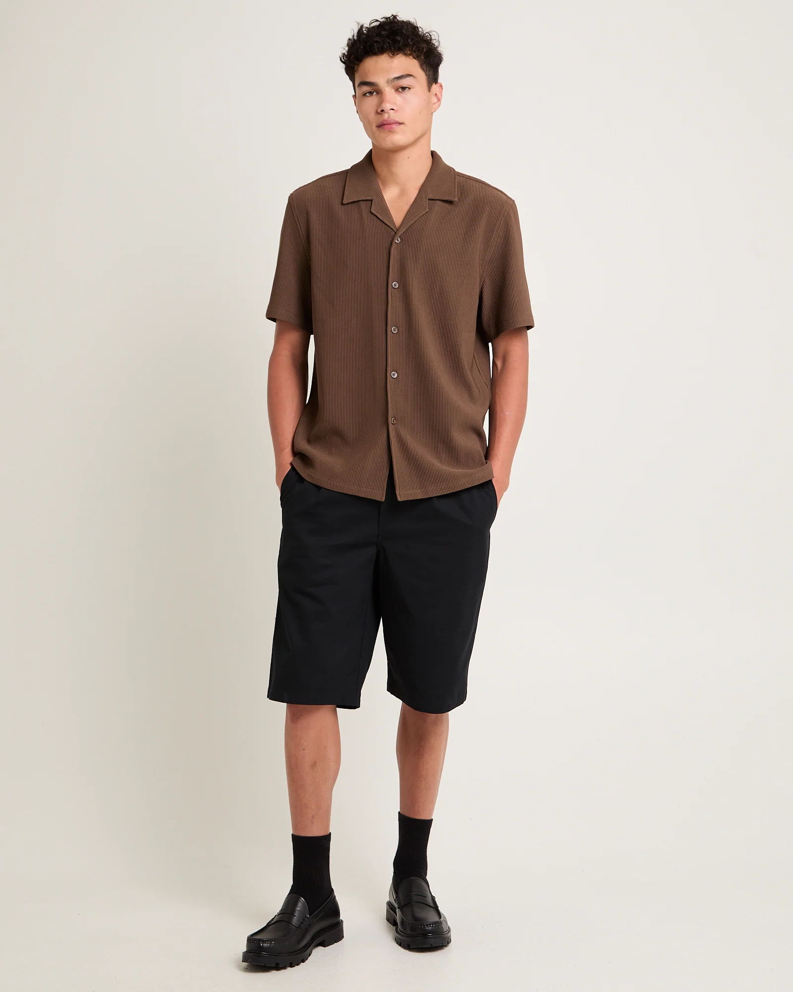 Pleated Resort Short Sleeve Shirt - Image 3