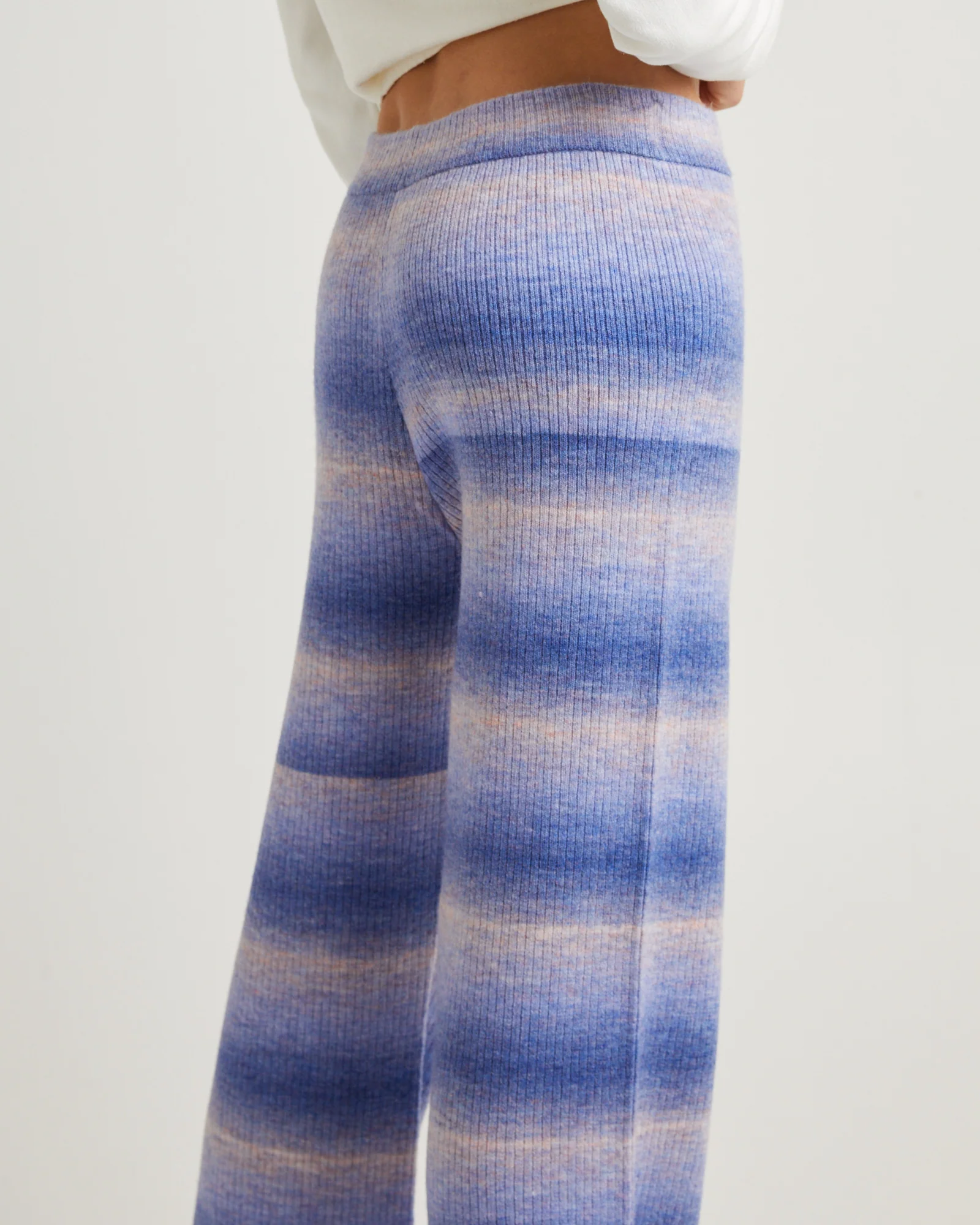 Pnoom Wide Leg Knit Pants Powder Blue - Image 5