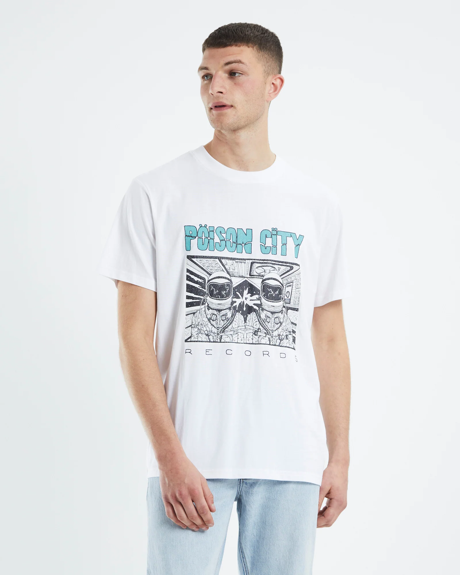 Poison City Band T-Shirt White