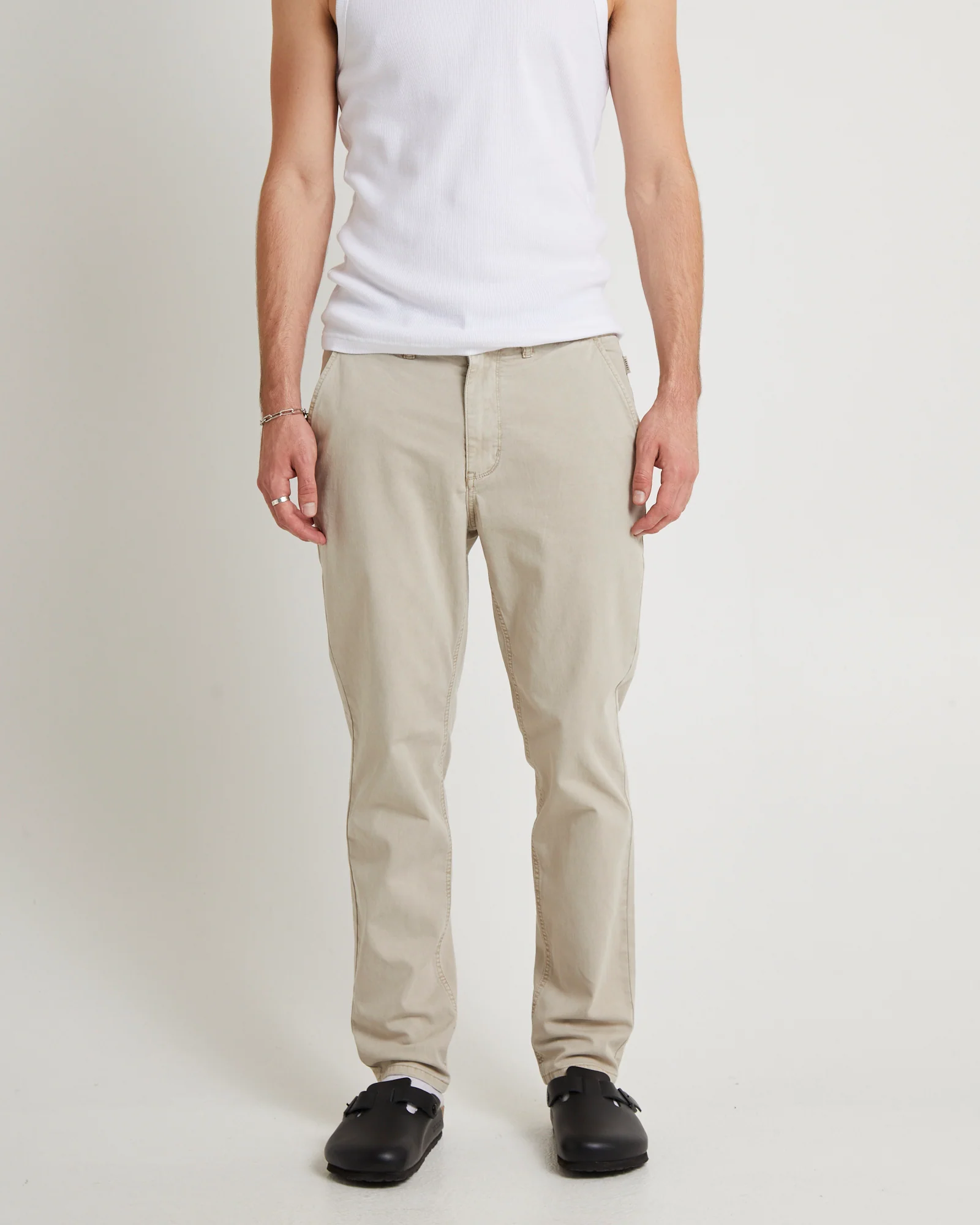 Preston Slim Chino Pants Bone