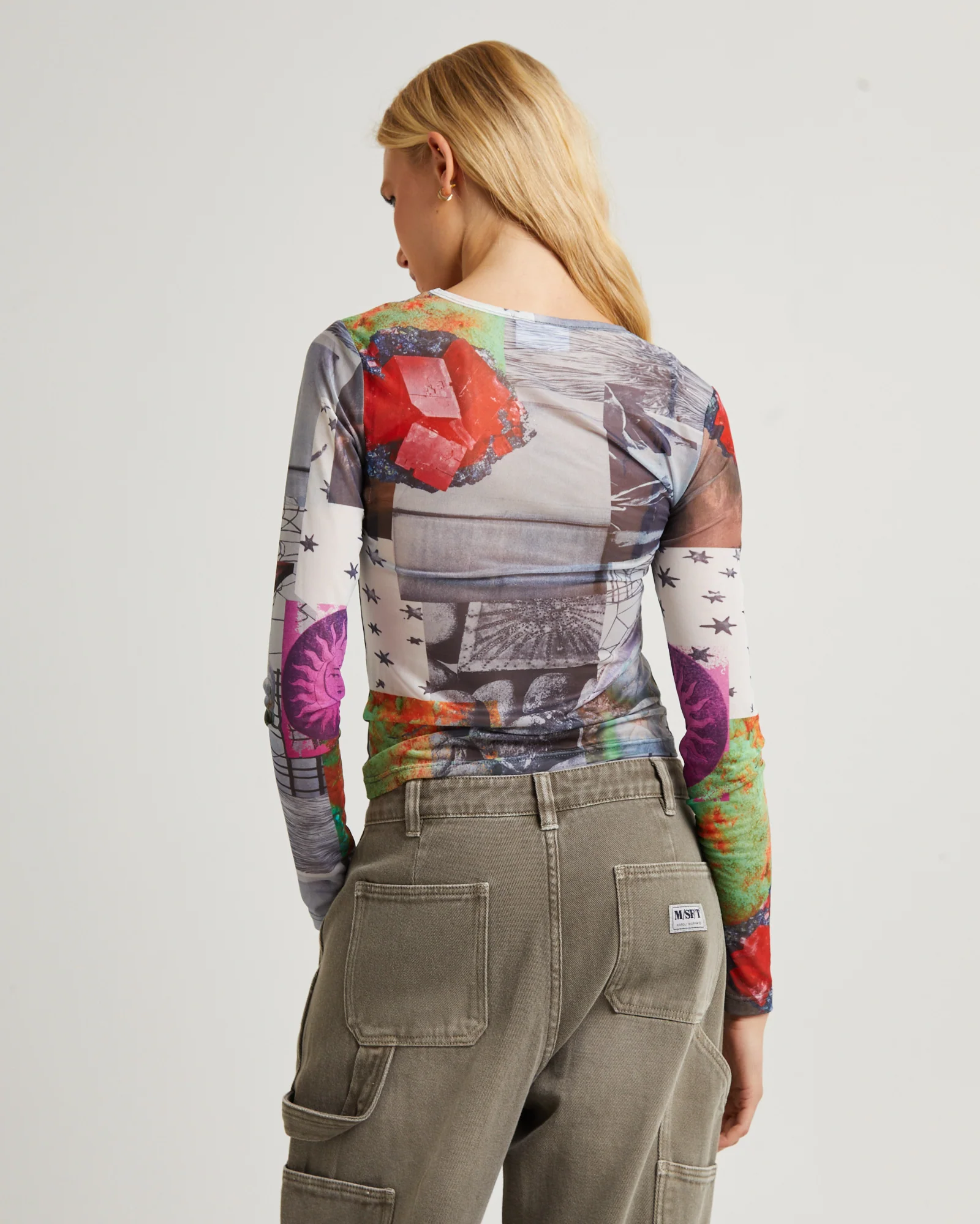 Primavera Long Sleeve Mesh Top - Image 2