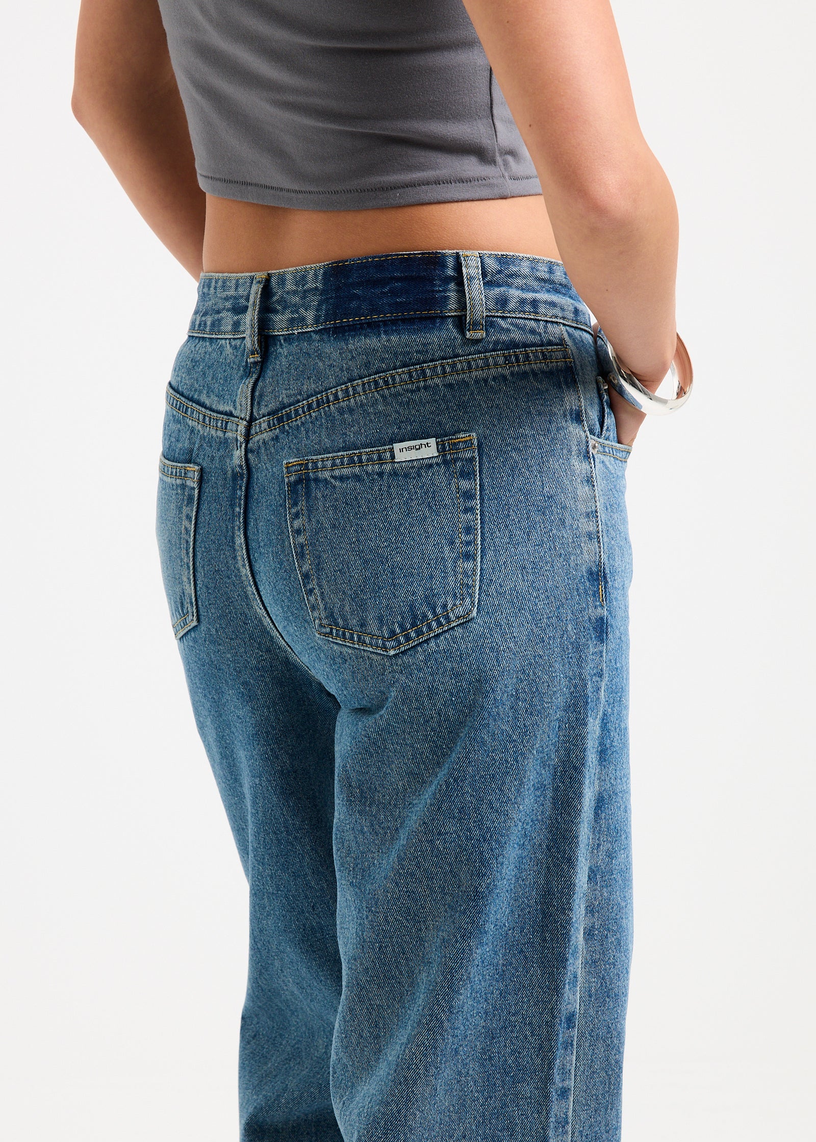 Priya Mid Straight Denim Jeans - Image 5