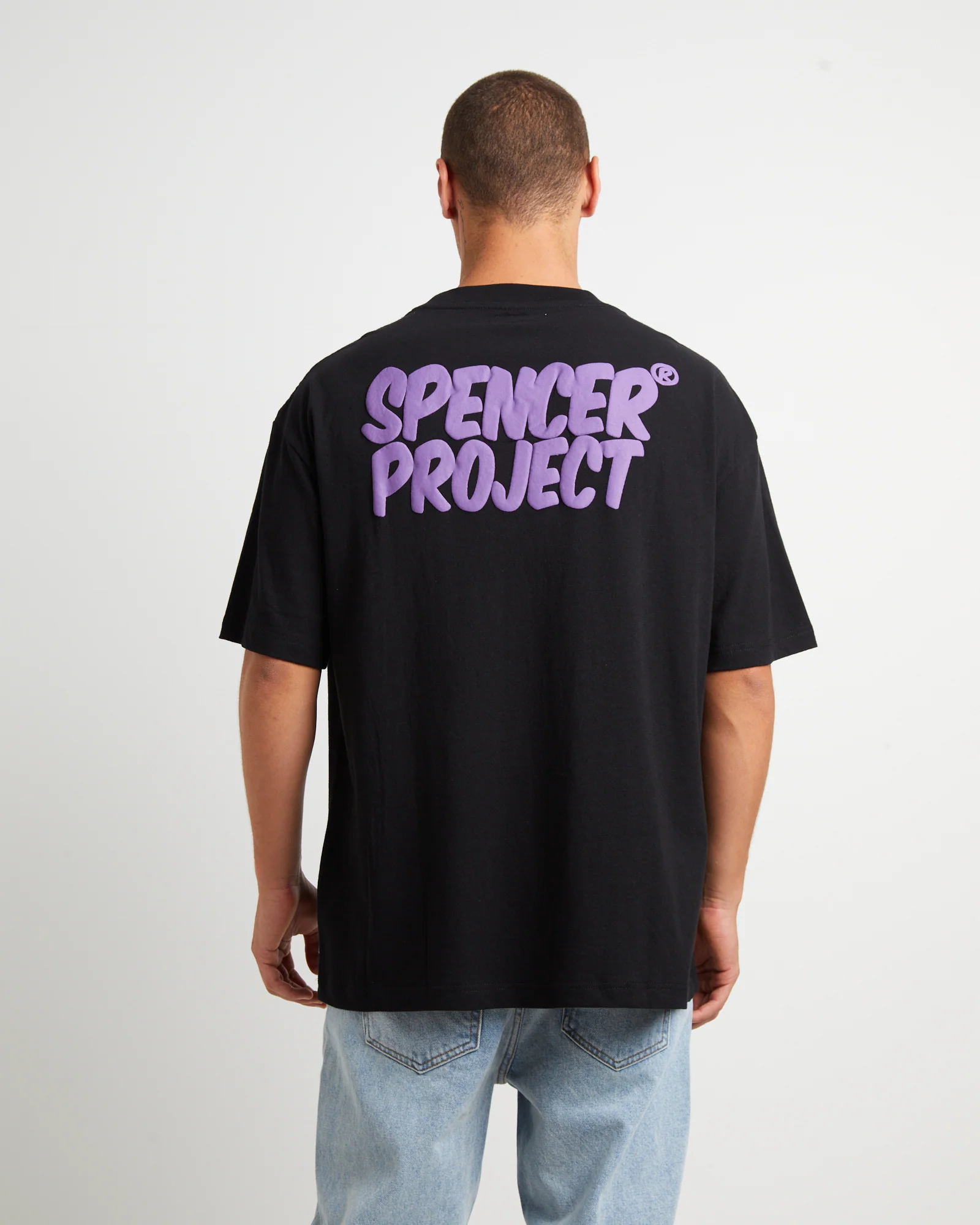 Puffy Short Sleeve T-Shirt in Black - Image 2