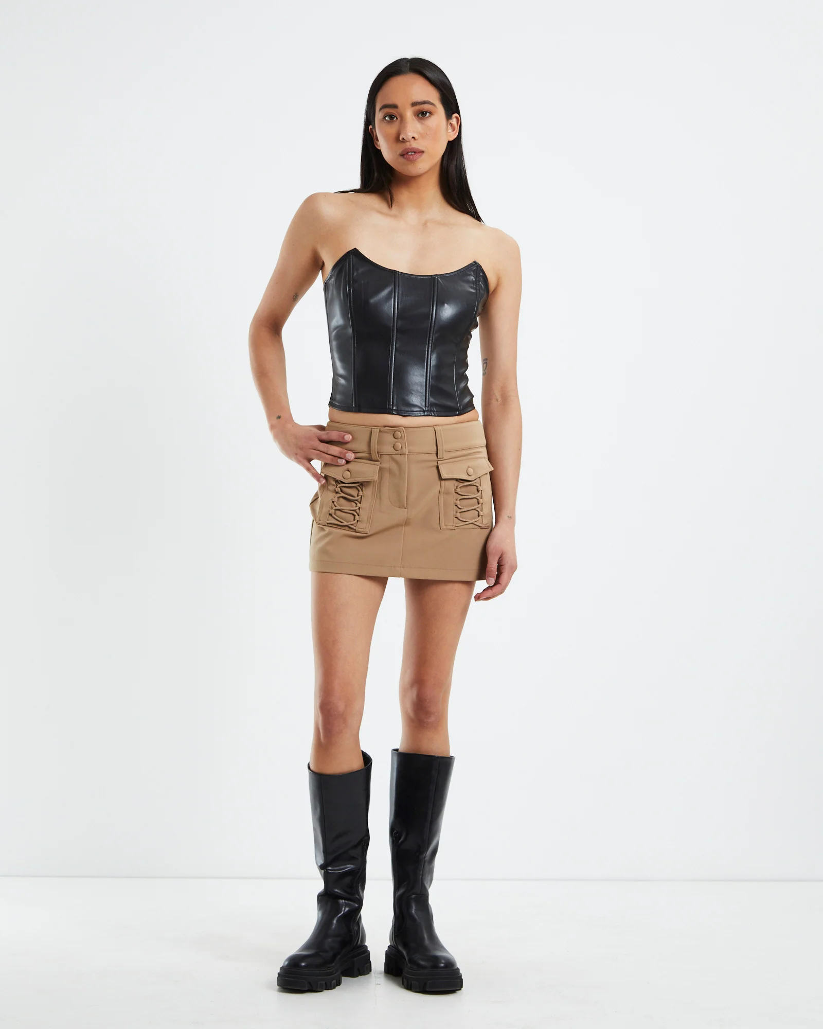 Raquel Corset Detail Skirt - Image 4