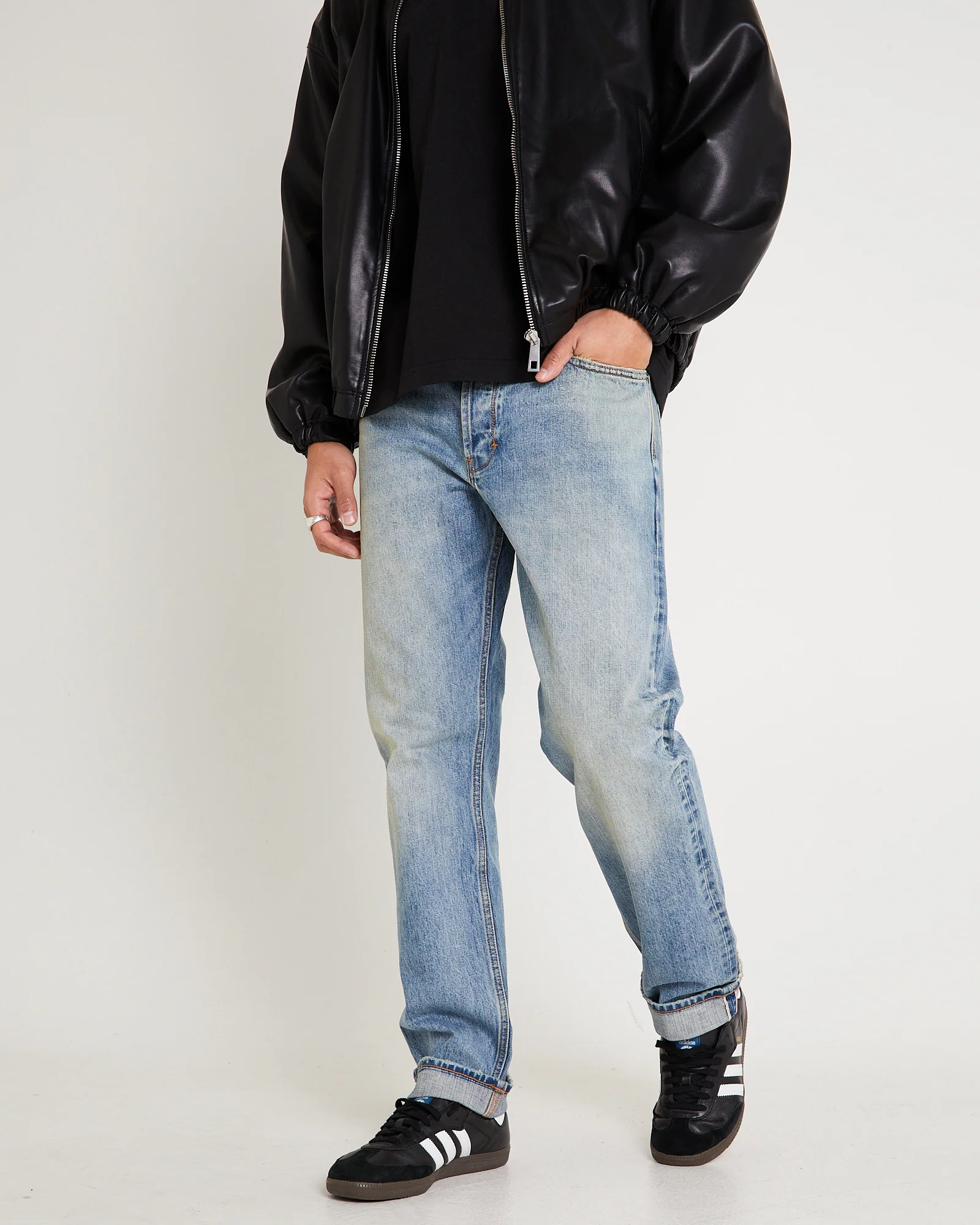 Ray Straight Denim Jeans Rodeo Selvedge - Image 5