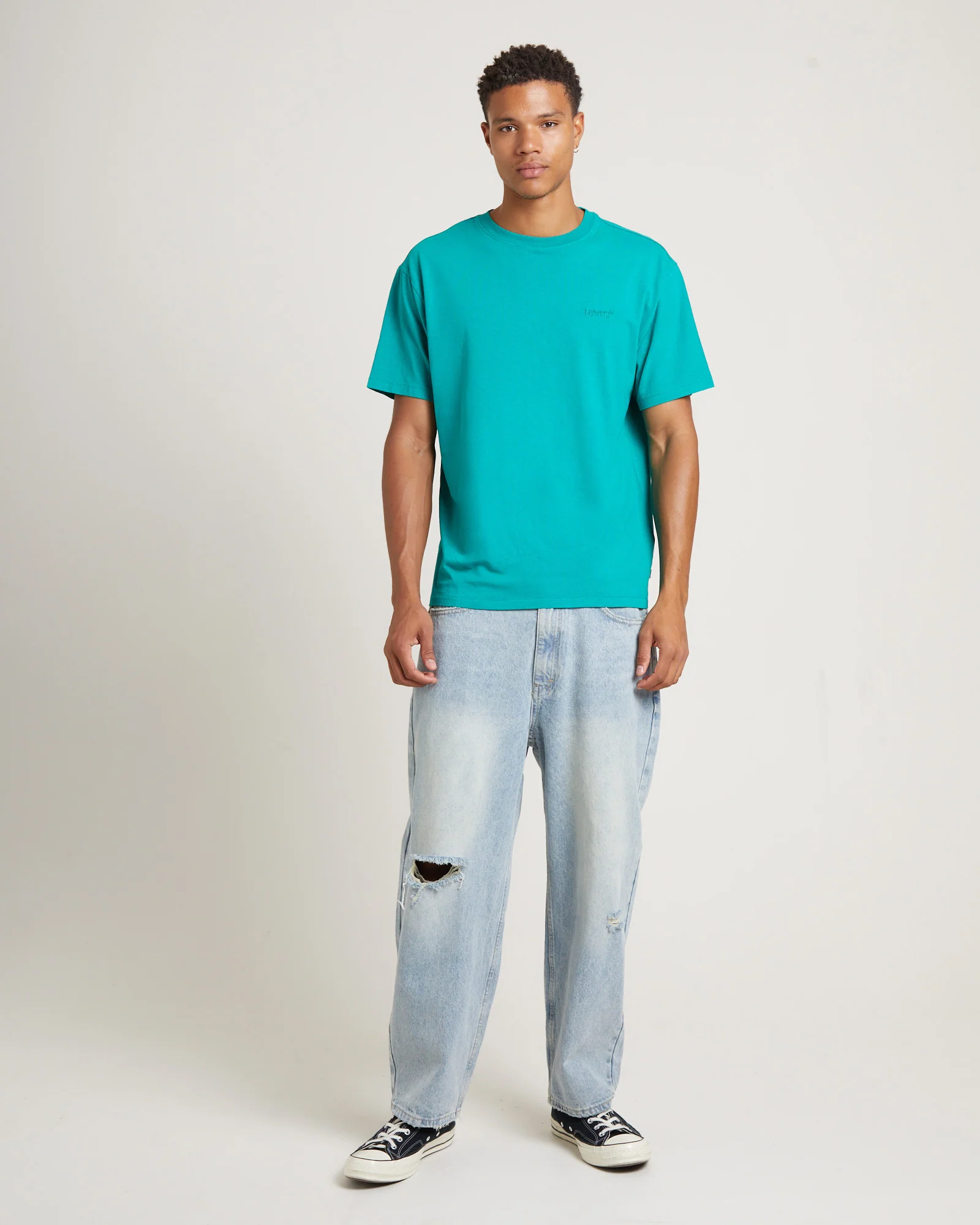 Red Tab Vintage Short Sleeve T-Shirt in Sporting Green - Image 3