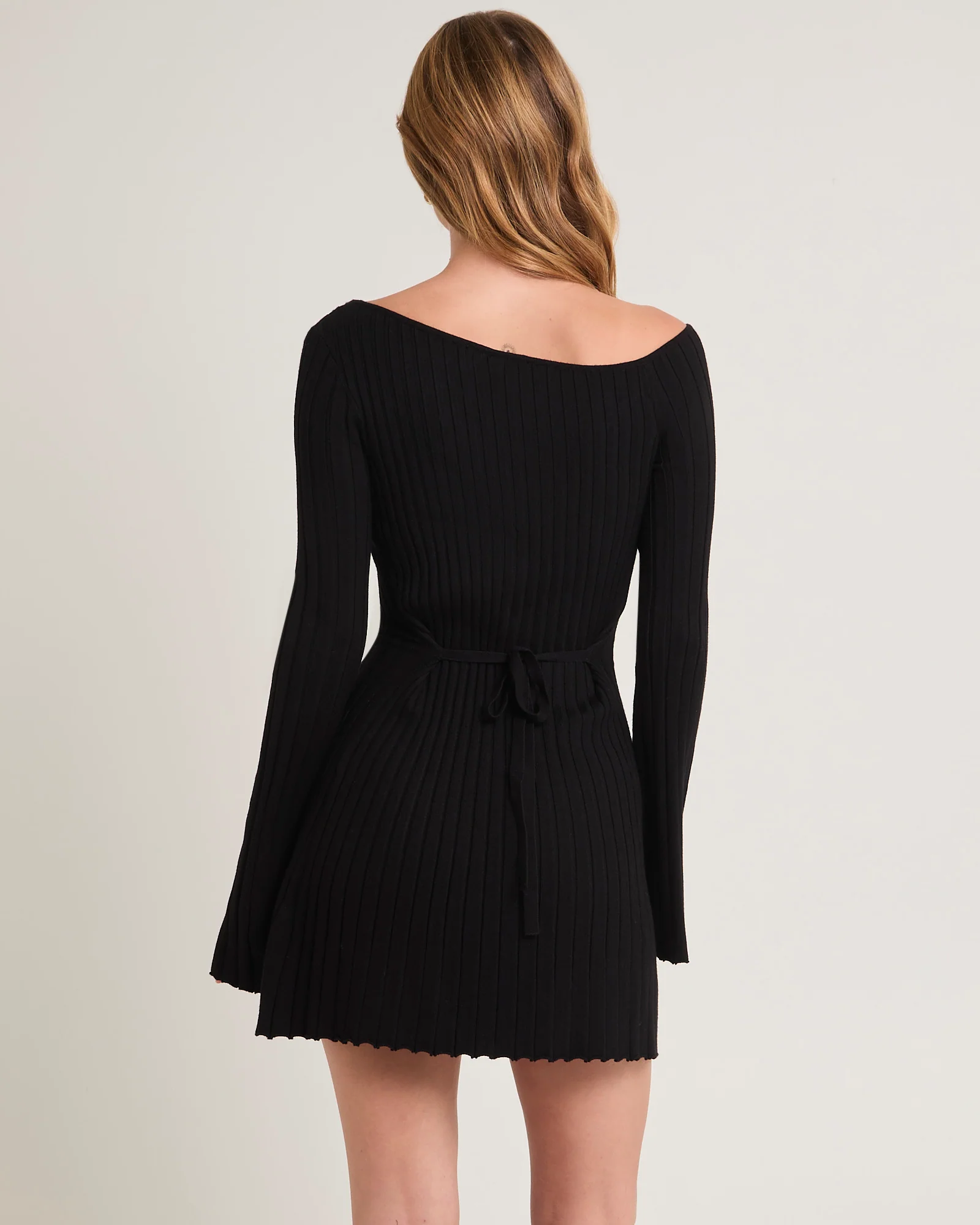 Remi Ribbed One Shoulder Mini Dress - Image 2