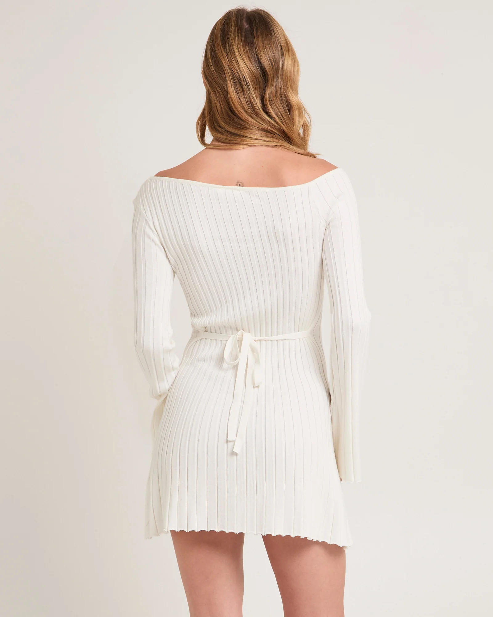 Remi Ribbed One Shoulder Mini Dress - Image 2