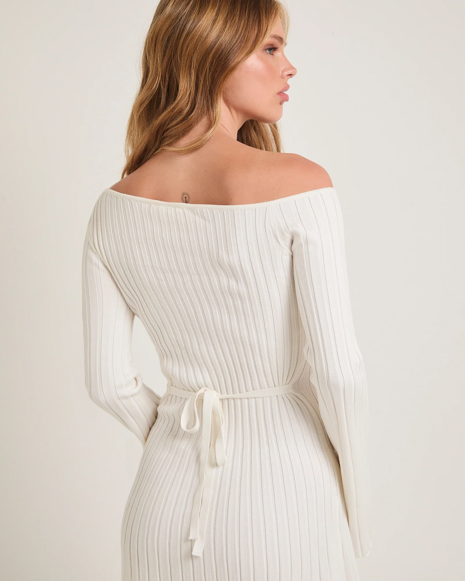 Remi Ribbed One Shoulder Mini Dress - Image 5