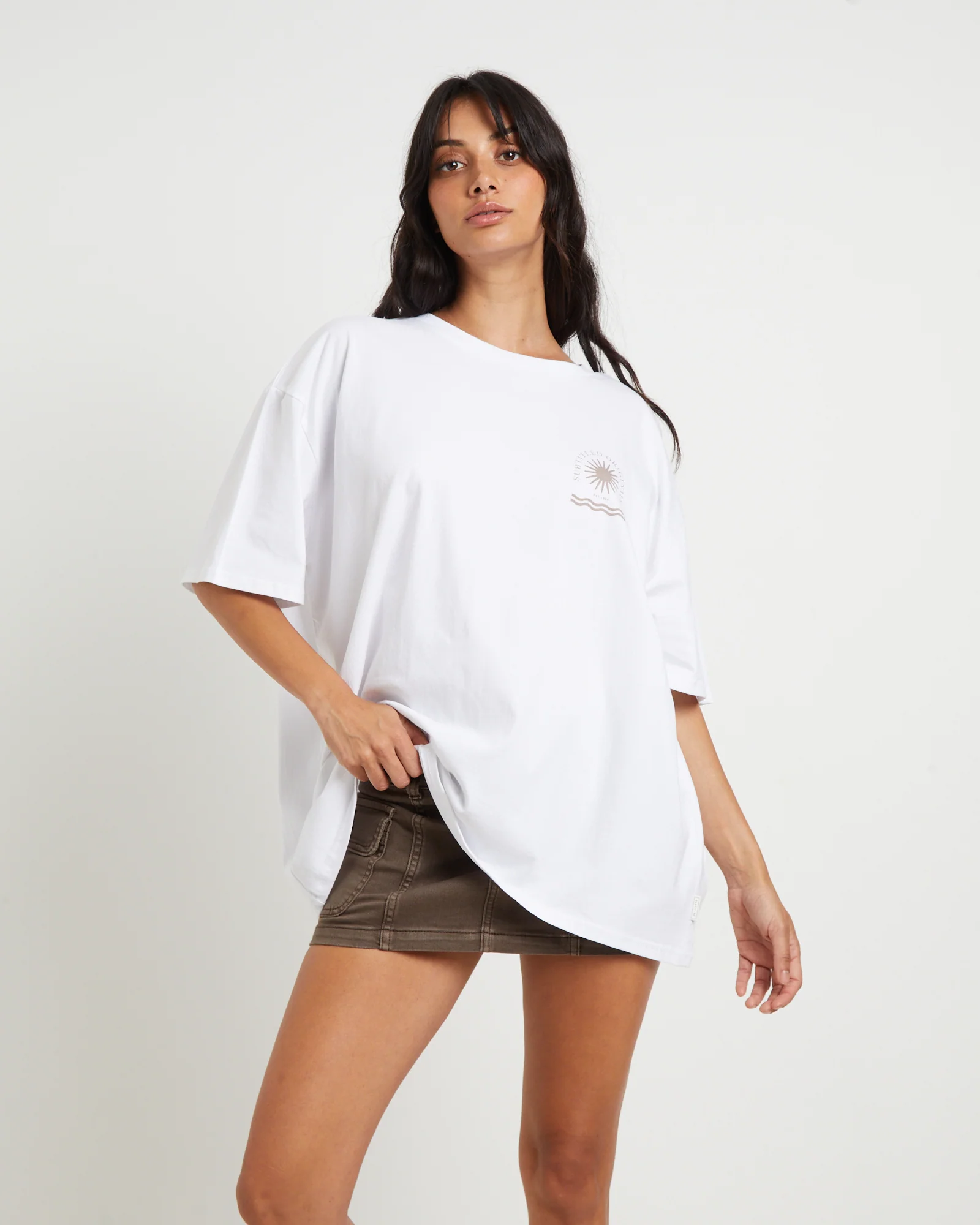 Resort Club Oversized T-Shirt in White