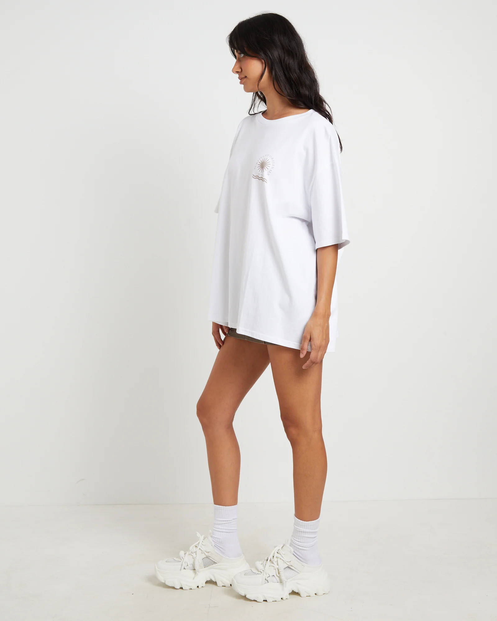 Resort Club Oversized T-Shirt in White - Image 4
