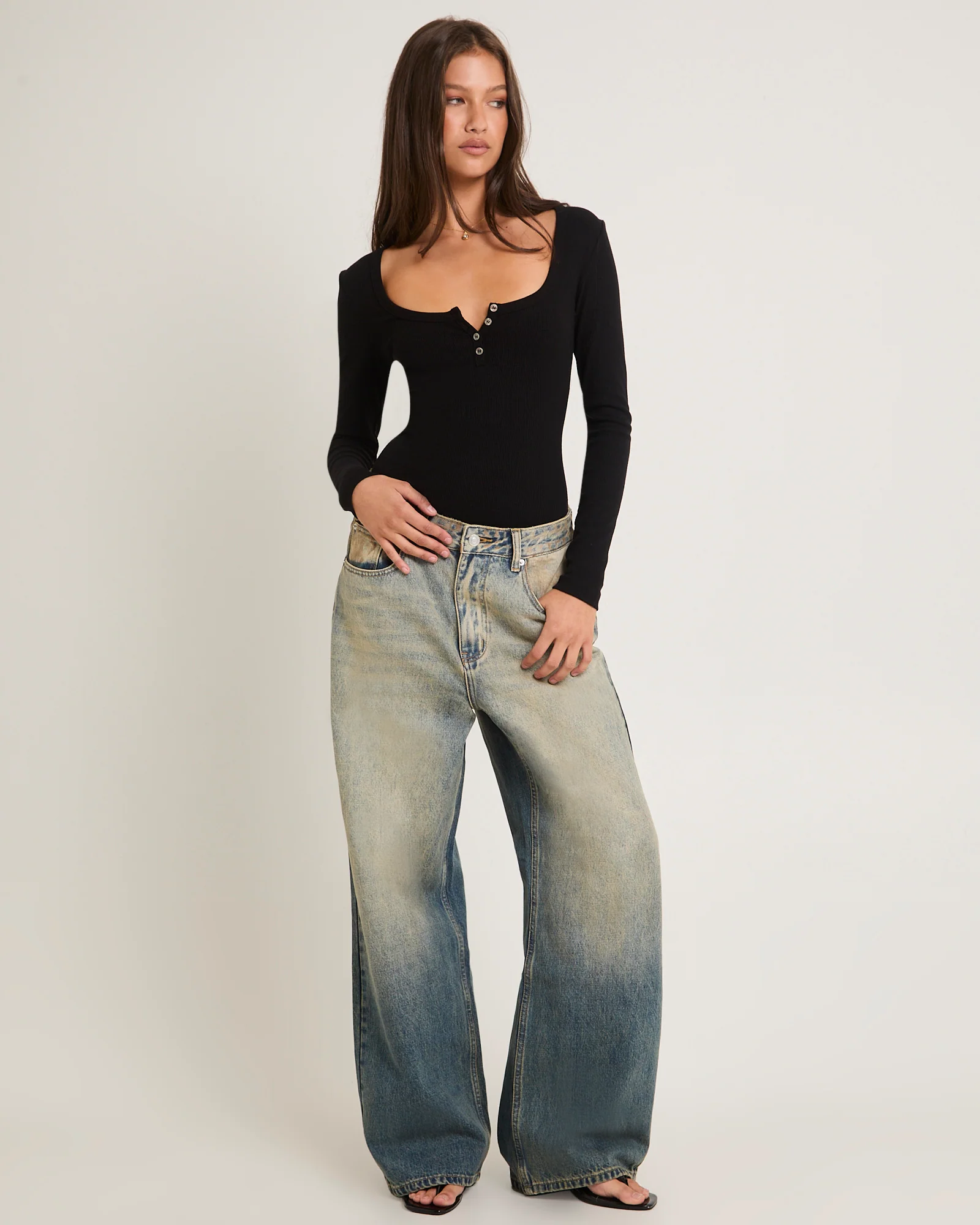 Rez Maxi Baggy Denim Jeans