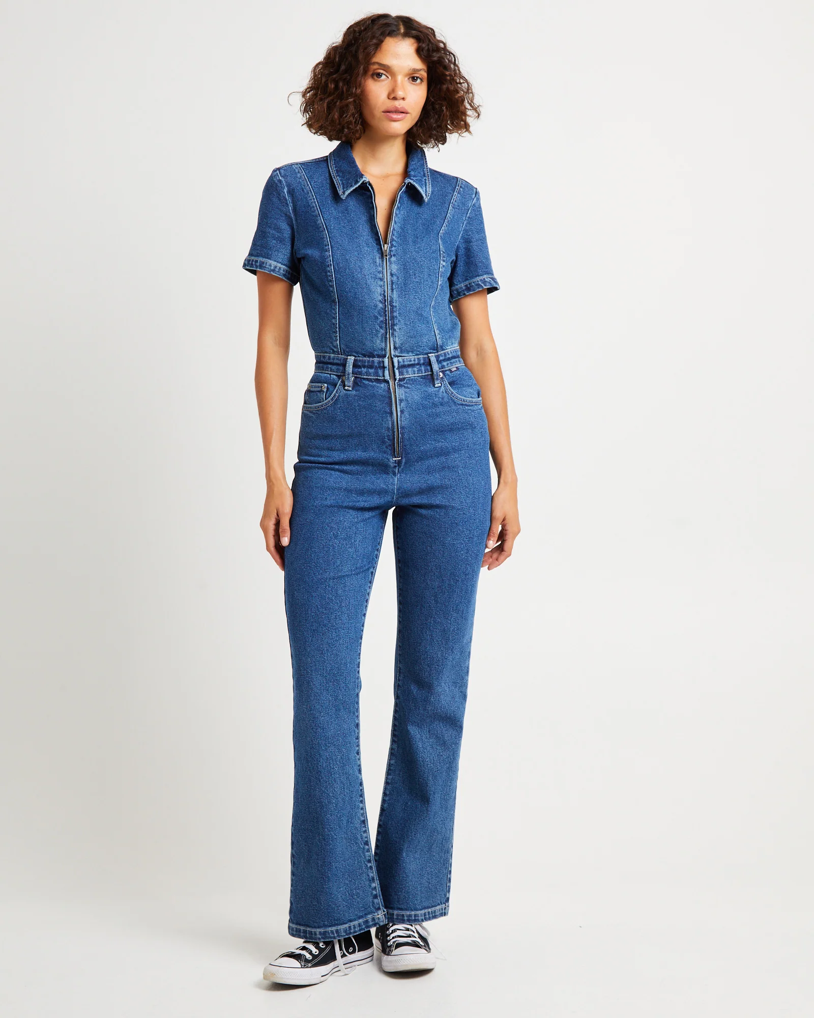 Rhianna Denim Boilersuit - Image 3