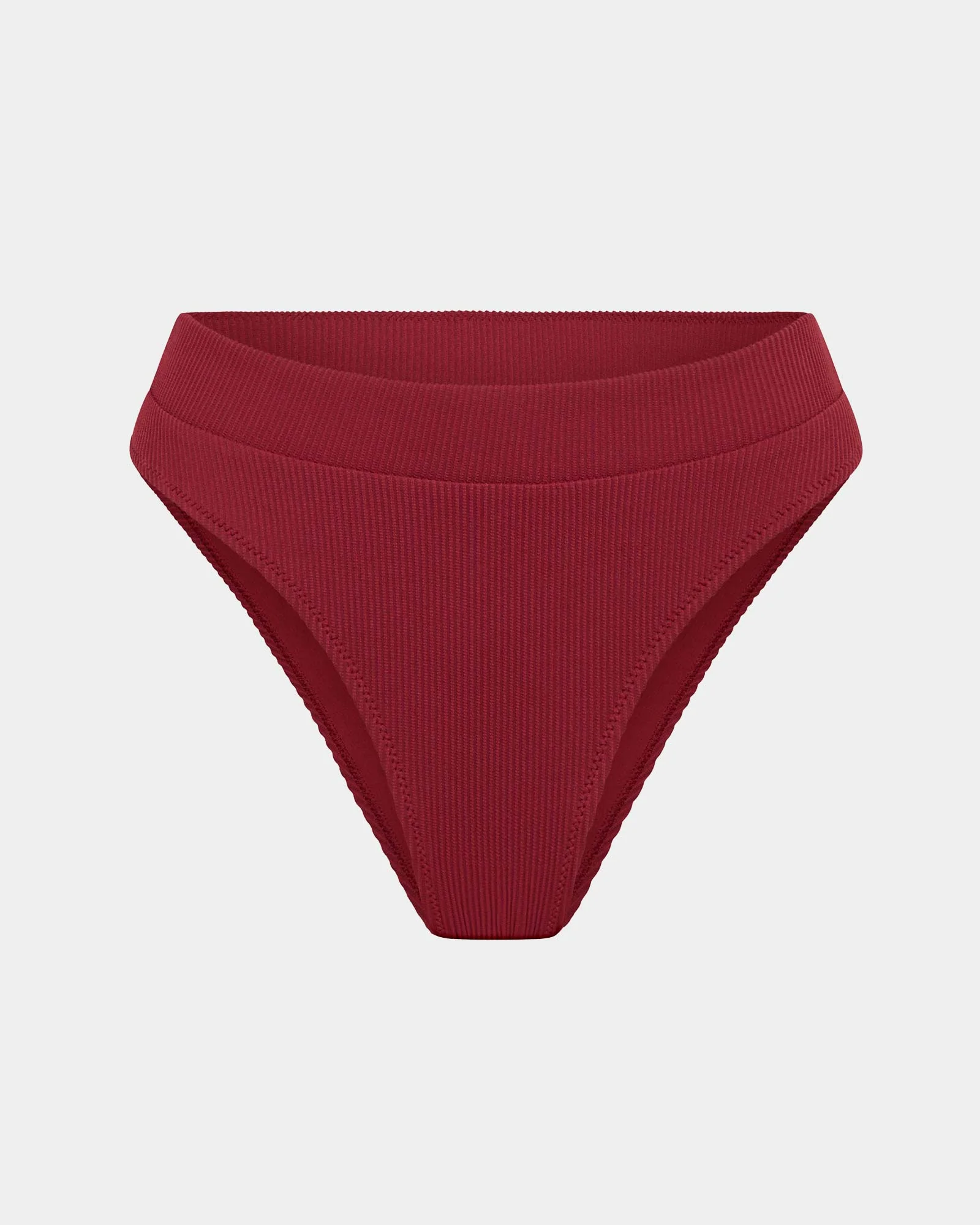 Rib 80'S High Cut Bikini Bottoms - Image 3