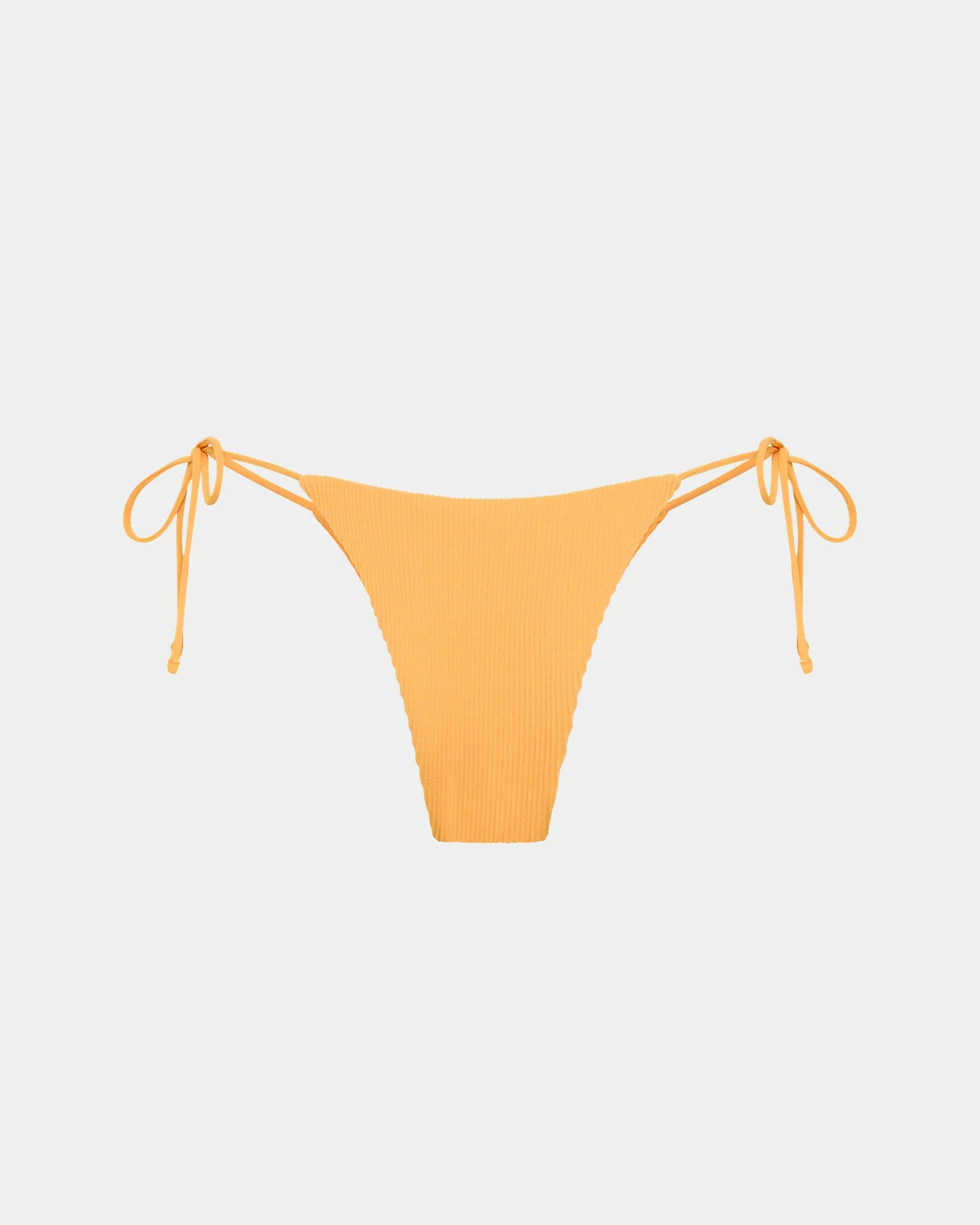 Rib Skinny Strap Tie Side Bikini Bottom - Image 2