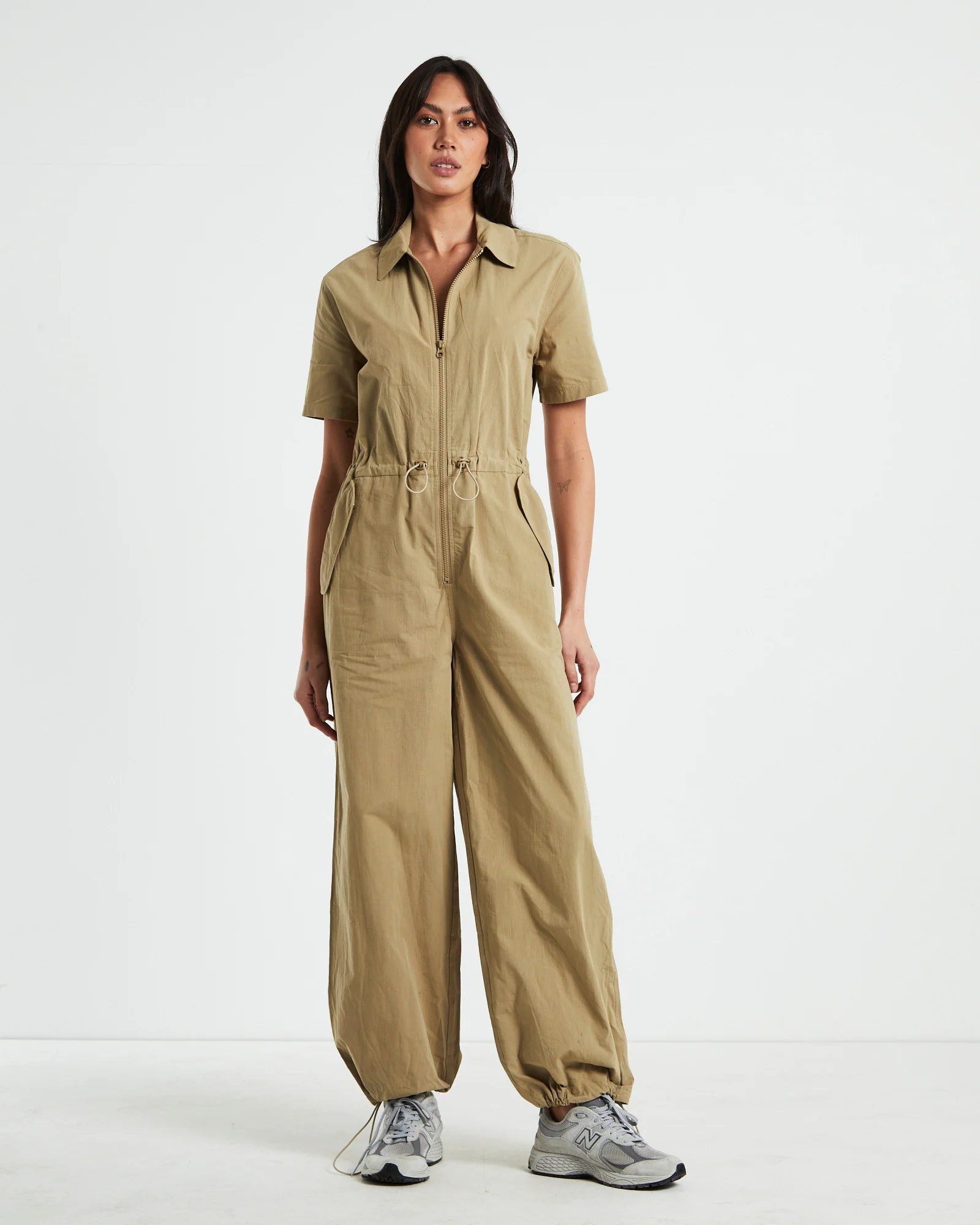 Riley Tech Boiler Suit Beige