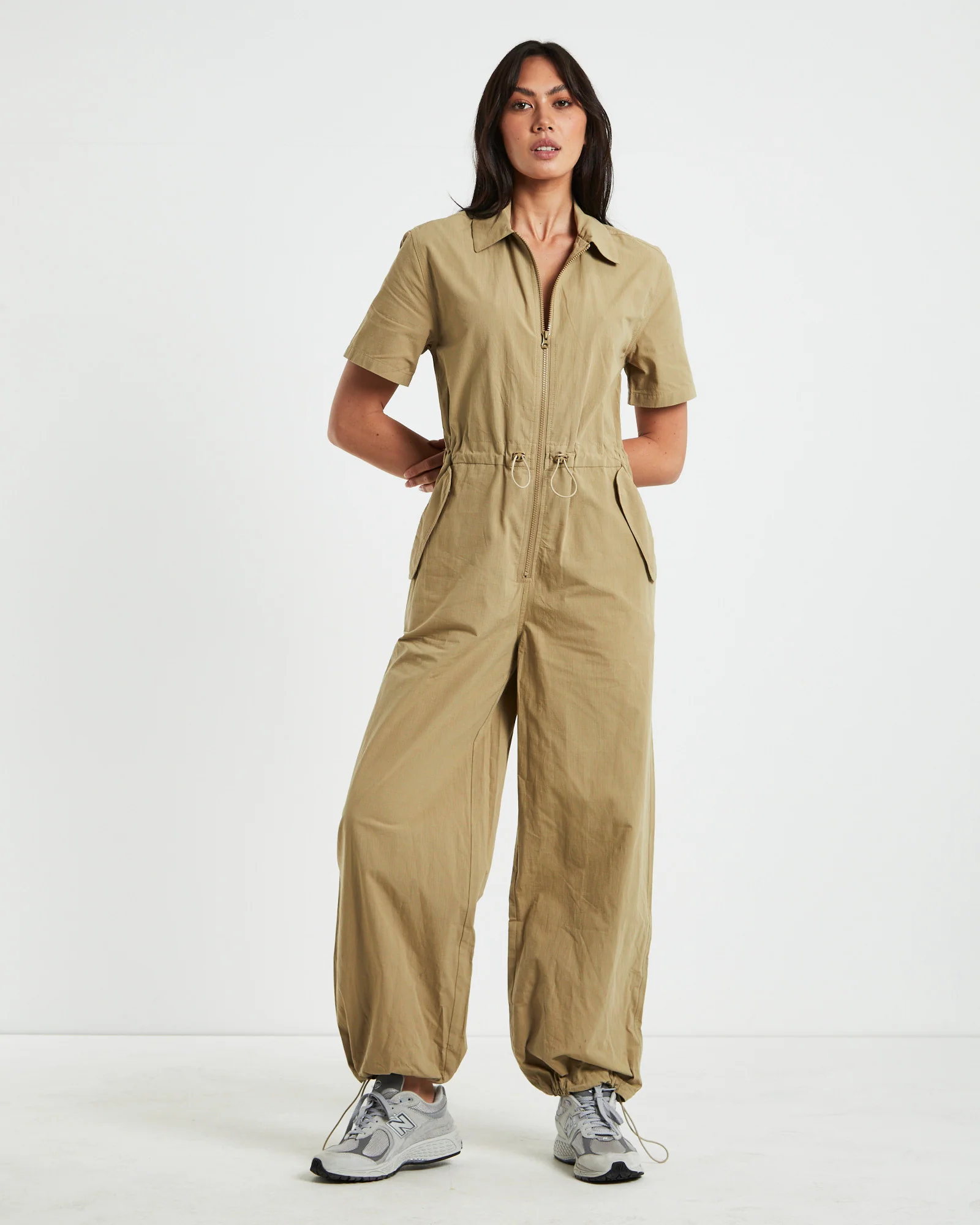 Riley Tech Boiler Suit Beige - Image 3