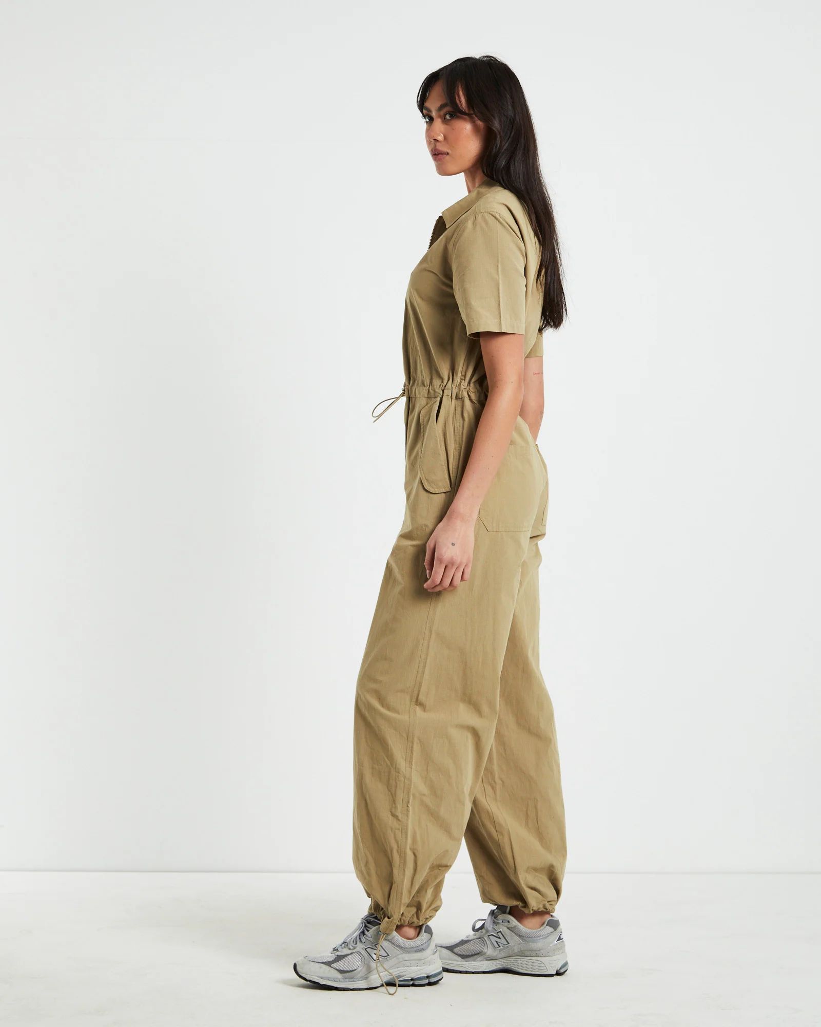 Riley Tech Boiler Suit Beige - Image 4