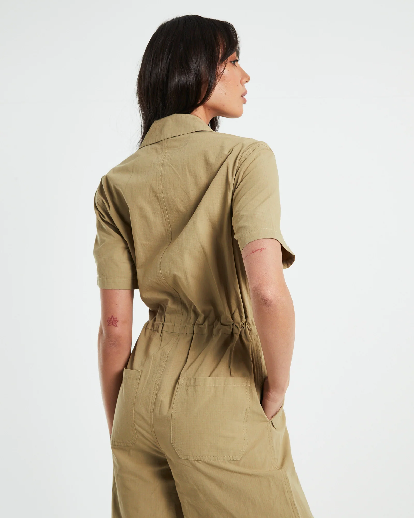 Riley Tech Boiler Suit Beige - Image 6