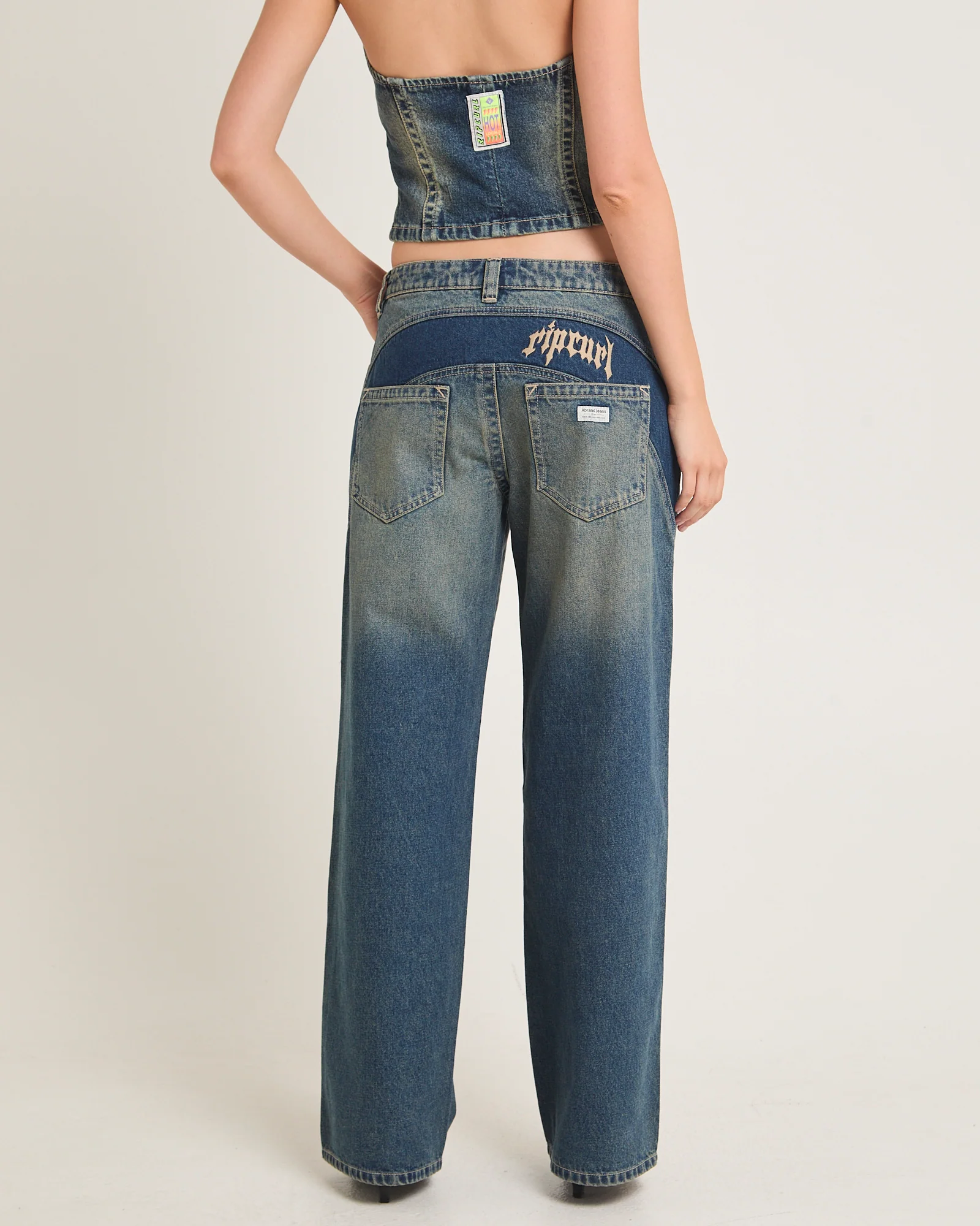Rip Curl 99 Low Baggy Denim Jeans Zola Board - Image 2