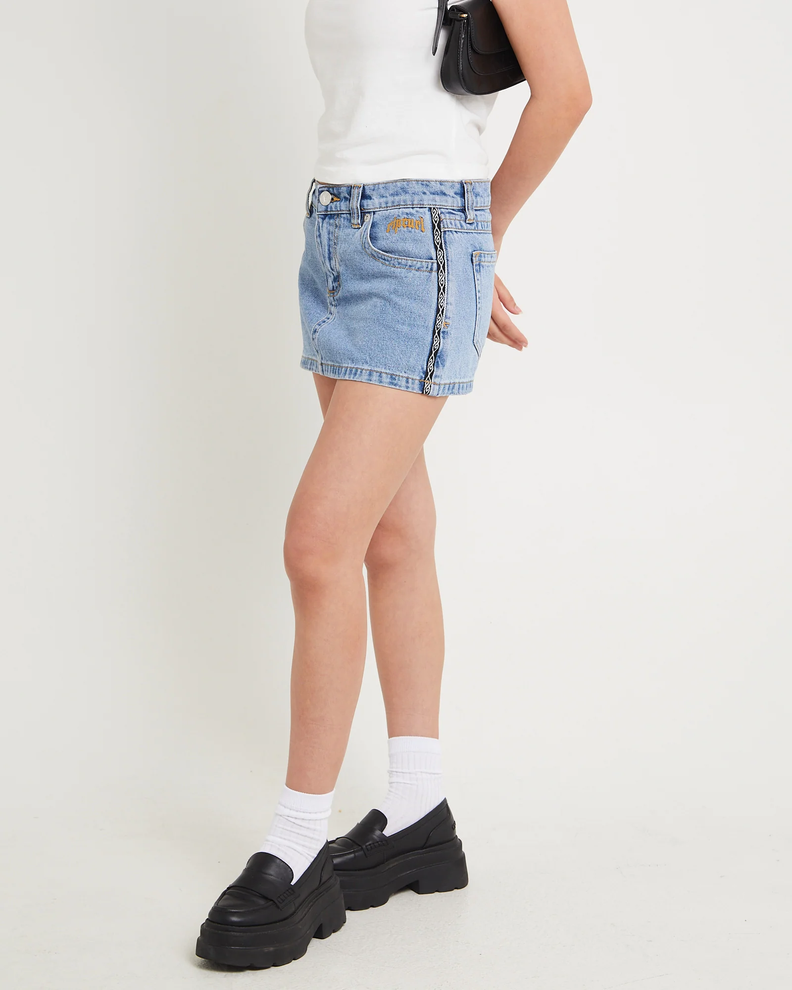 Rip Curl 99 Low Denim Skirt Ariane Tape - Image 4