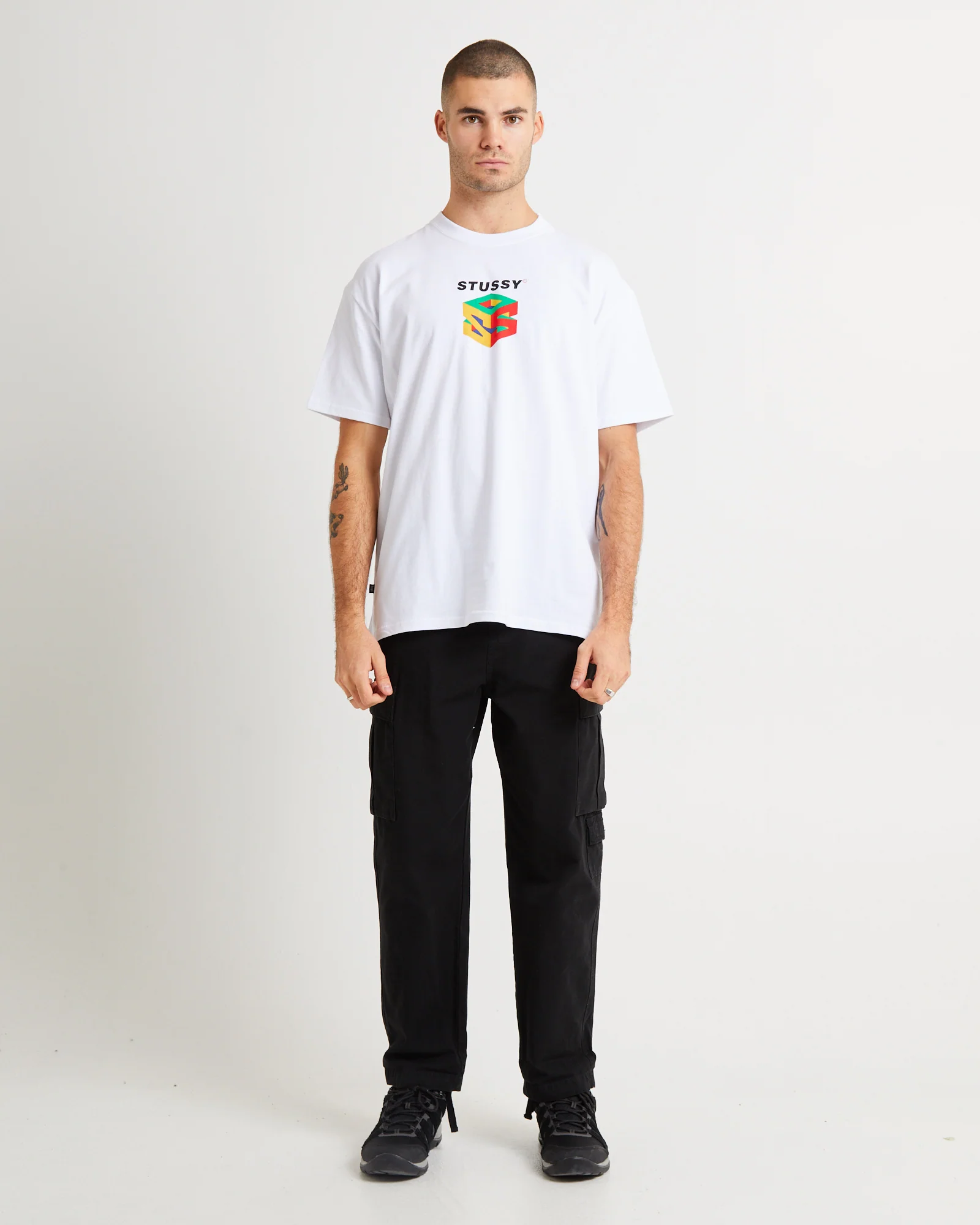 S64 Heavyweight Short Sleeve T-Shirt White - Image 3