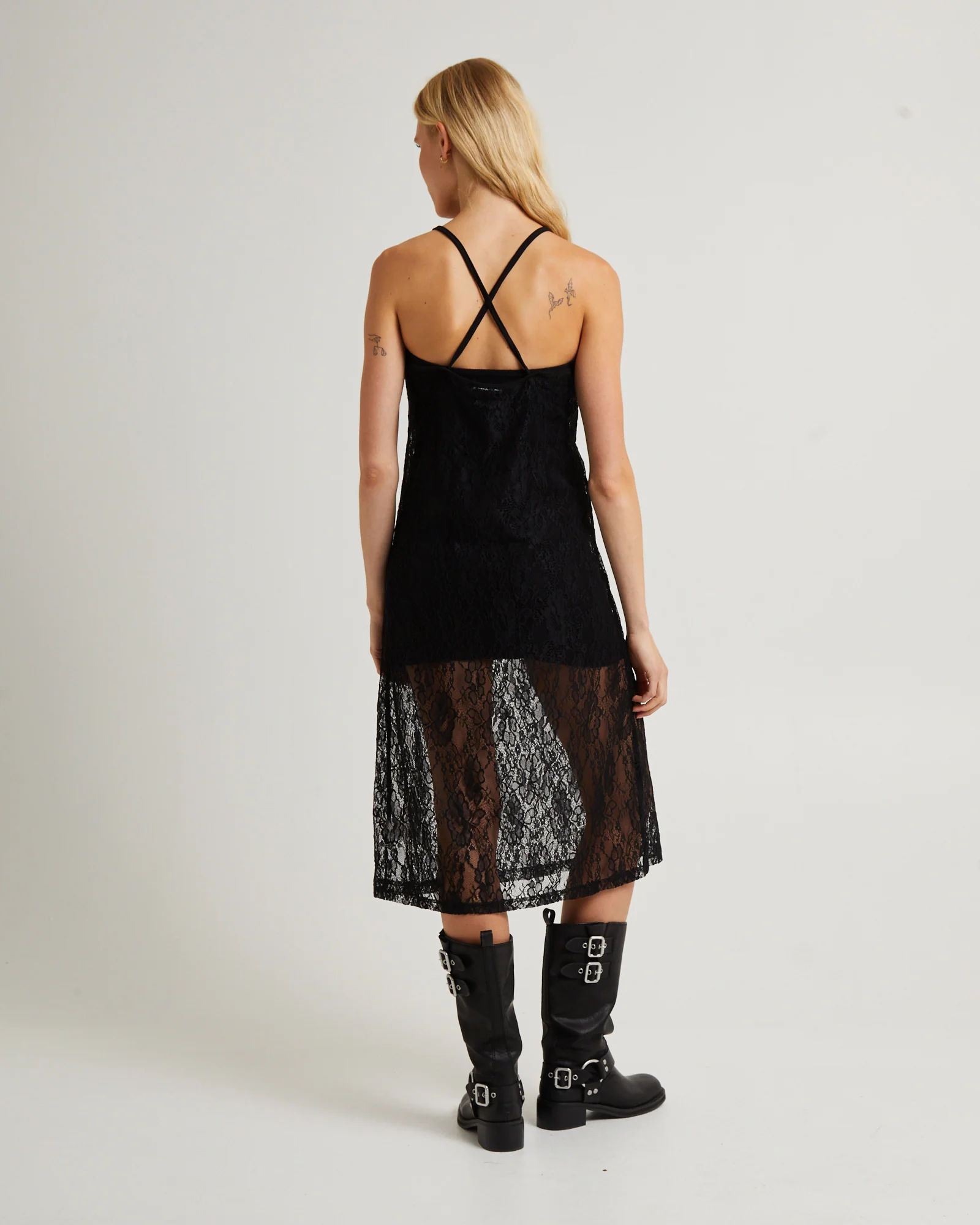 Sacred Lace Midi Dress Black - Image 2
