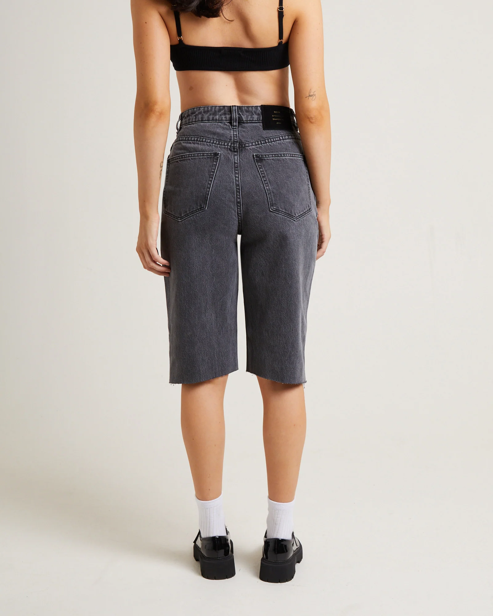 Sade Denim Jorts in Ash - Image 2