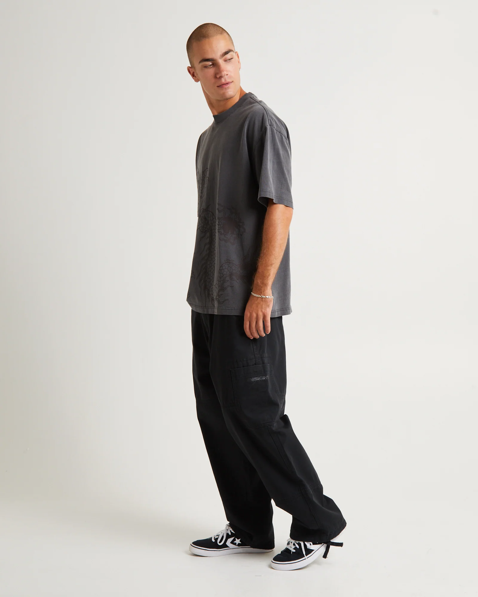 Saigon Short Sleeve T-Shirt Vintage Black - Image 4