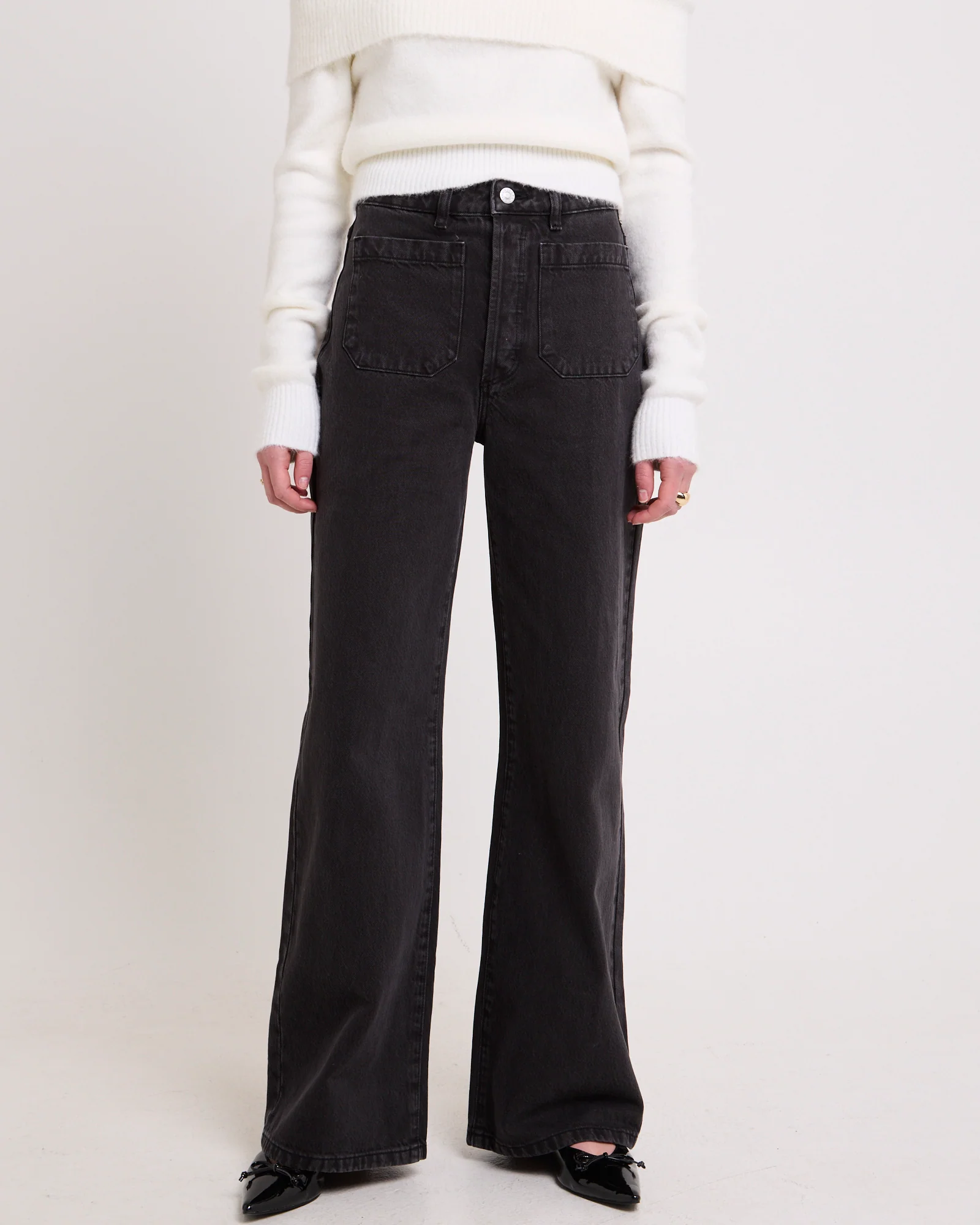 Sailor Long Denim Jeans Black Stone - Image 2