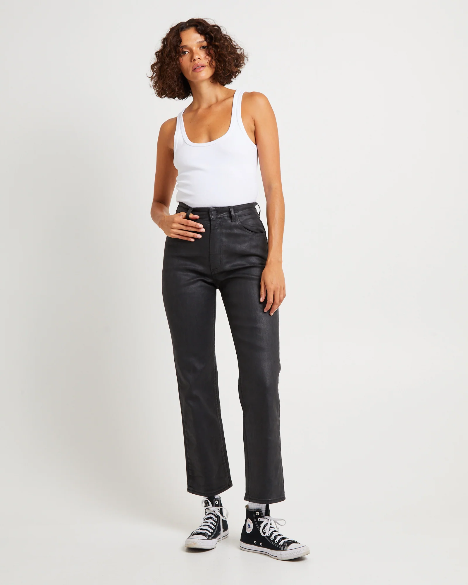 Sailor Scoop Coated Denim Jeans - Image 3