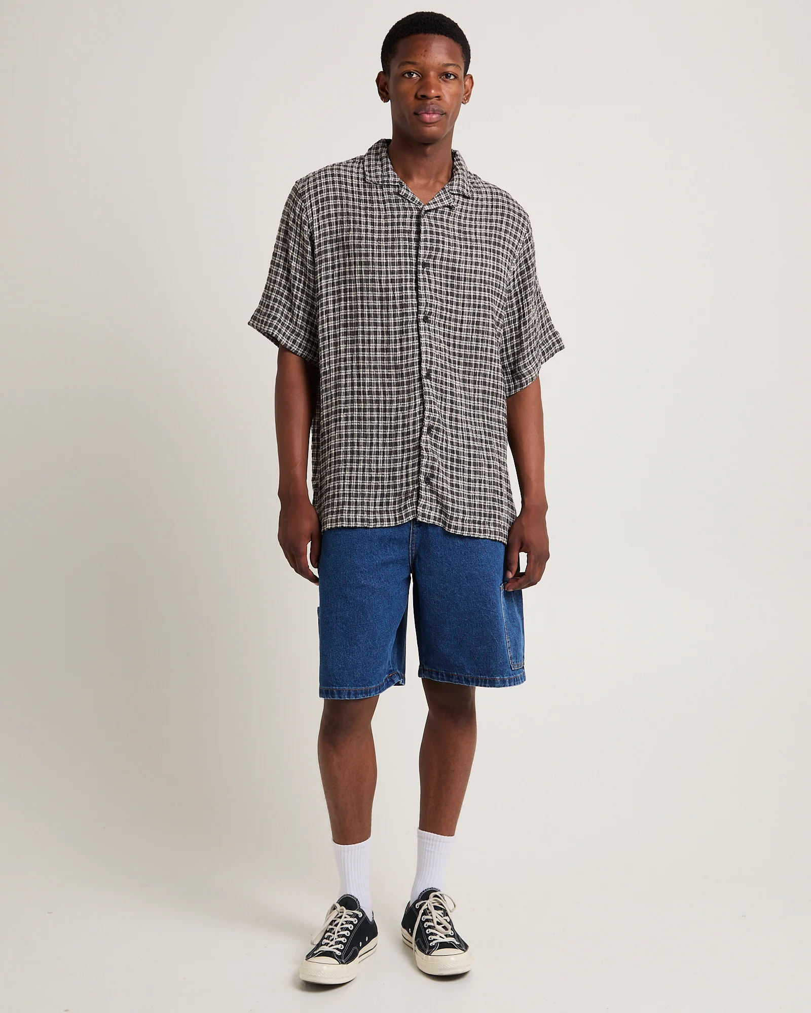 Scorched Harper Denim Baggy Fit Carpenter Shorts - Image 3