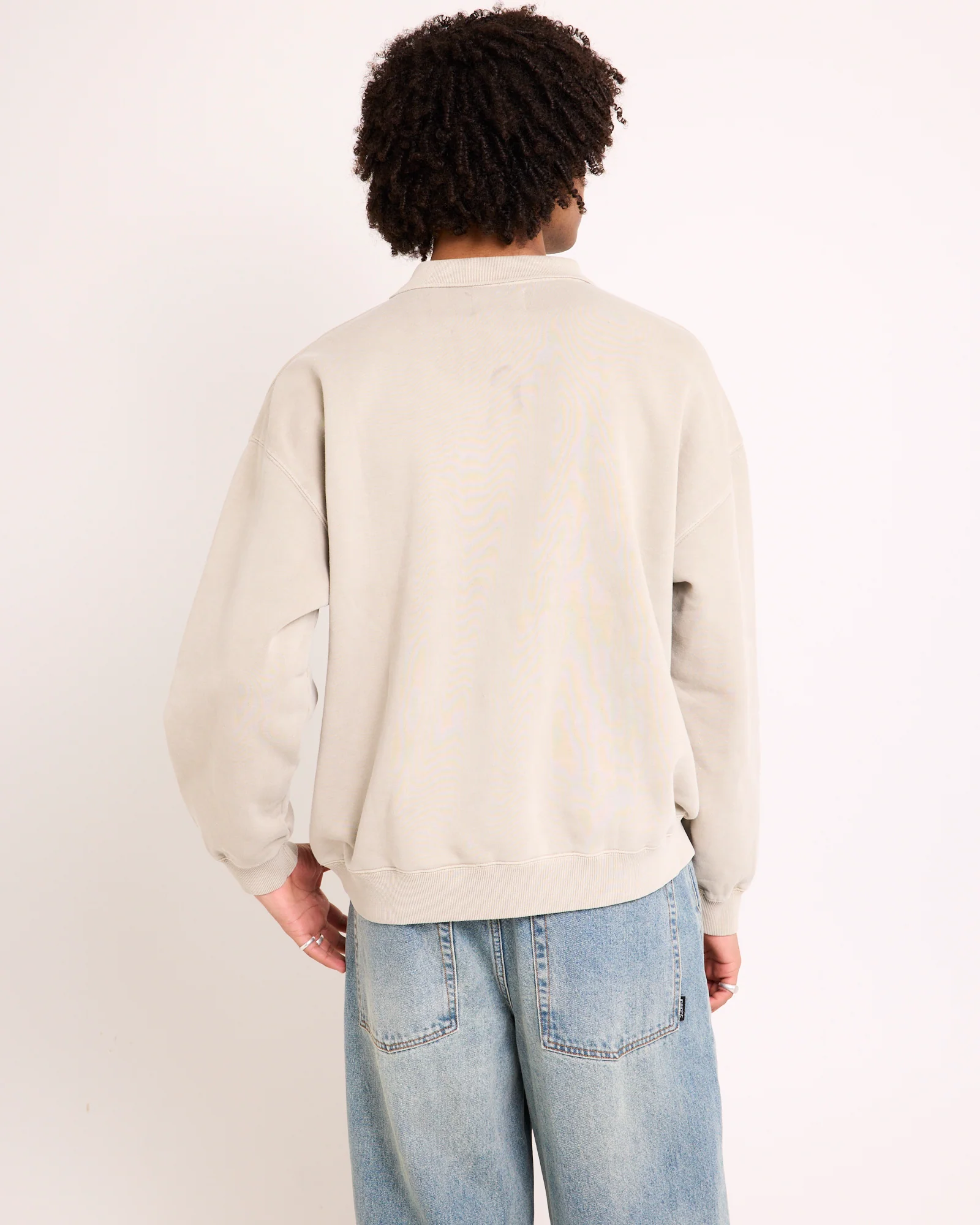 Script Fleece Polo Shirt - Image 5