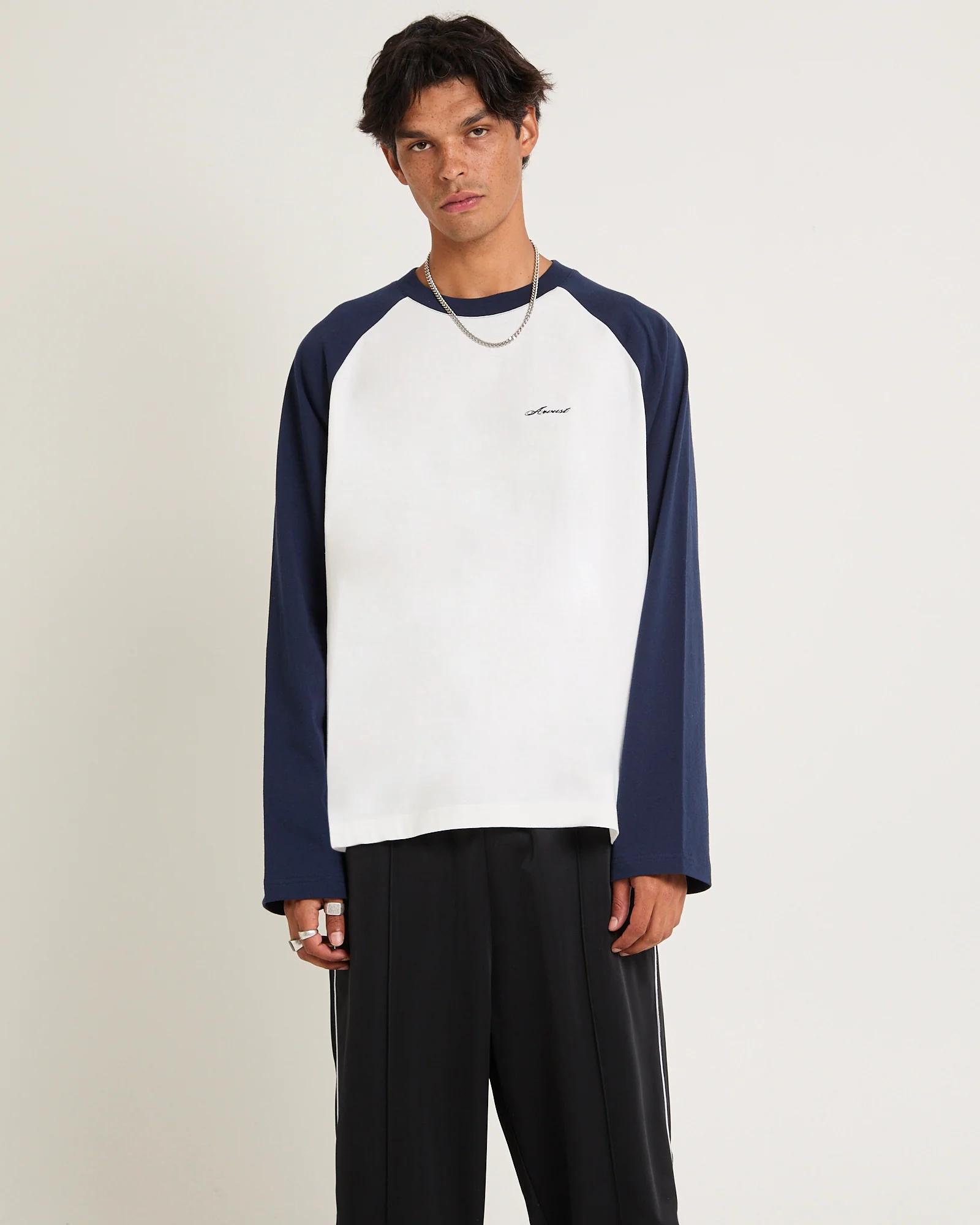Script Long Sleeve Raglan T-Shirt