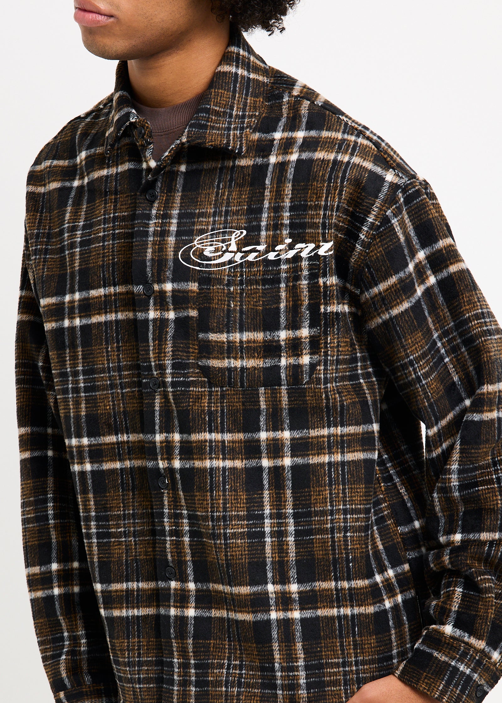 Script Long Sleeve Flannel - Image 6