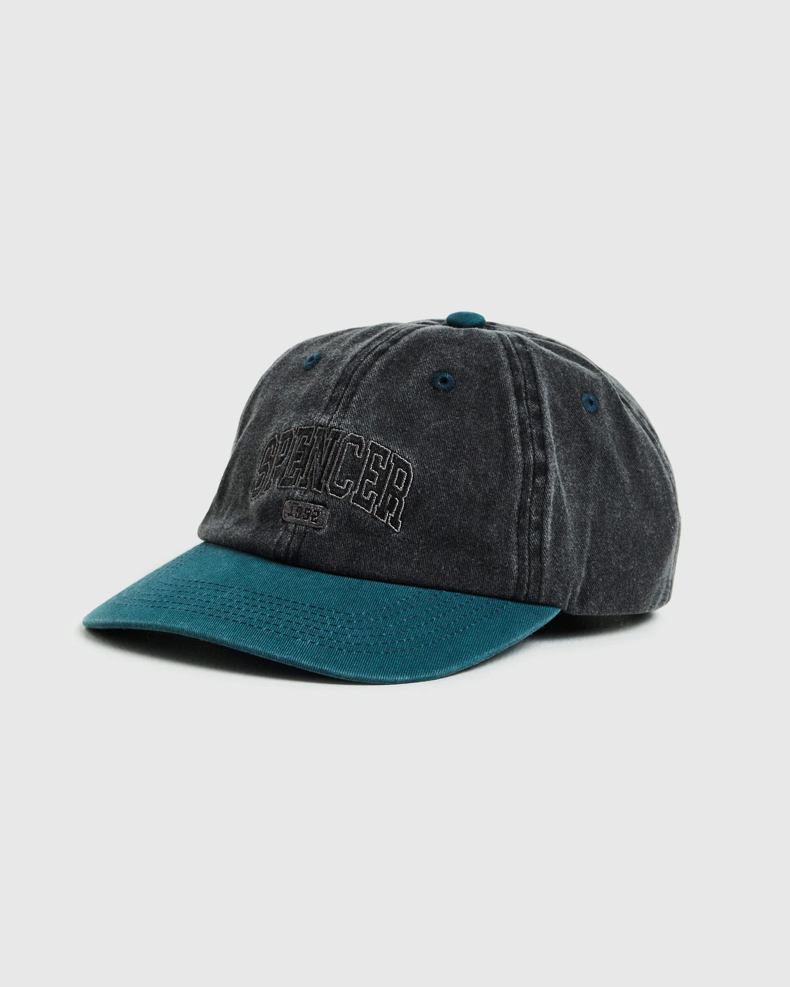 Seattle Contrast Cap in Black/Alpine Green - Image 2