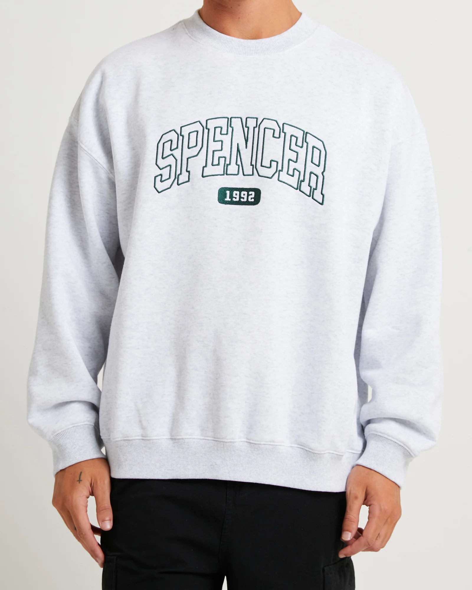 Seattle Crew Jumper Frost Marle Grey - Image 5