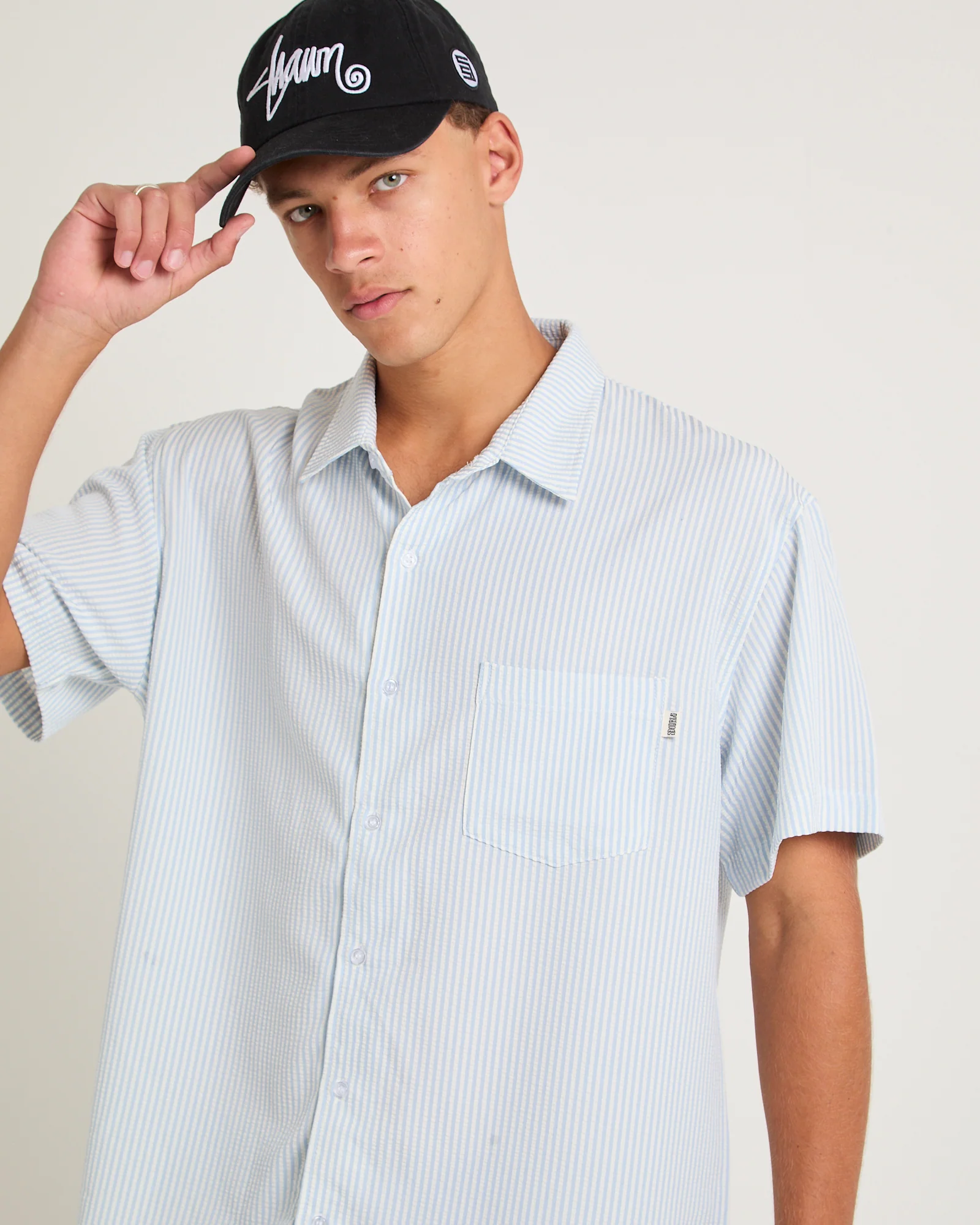 Seersucker Summer Short Sleeve Shirt - Image 5