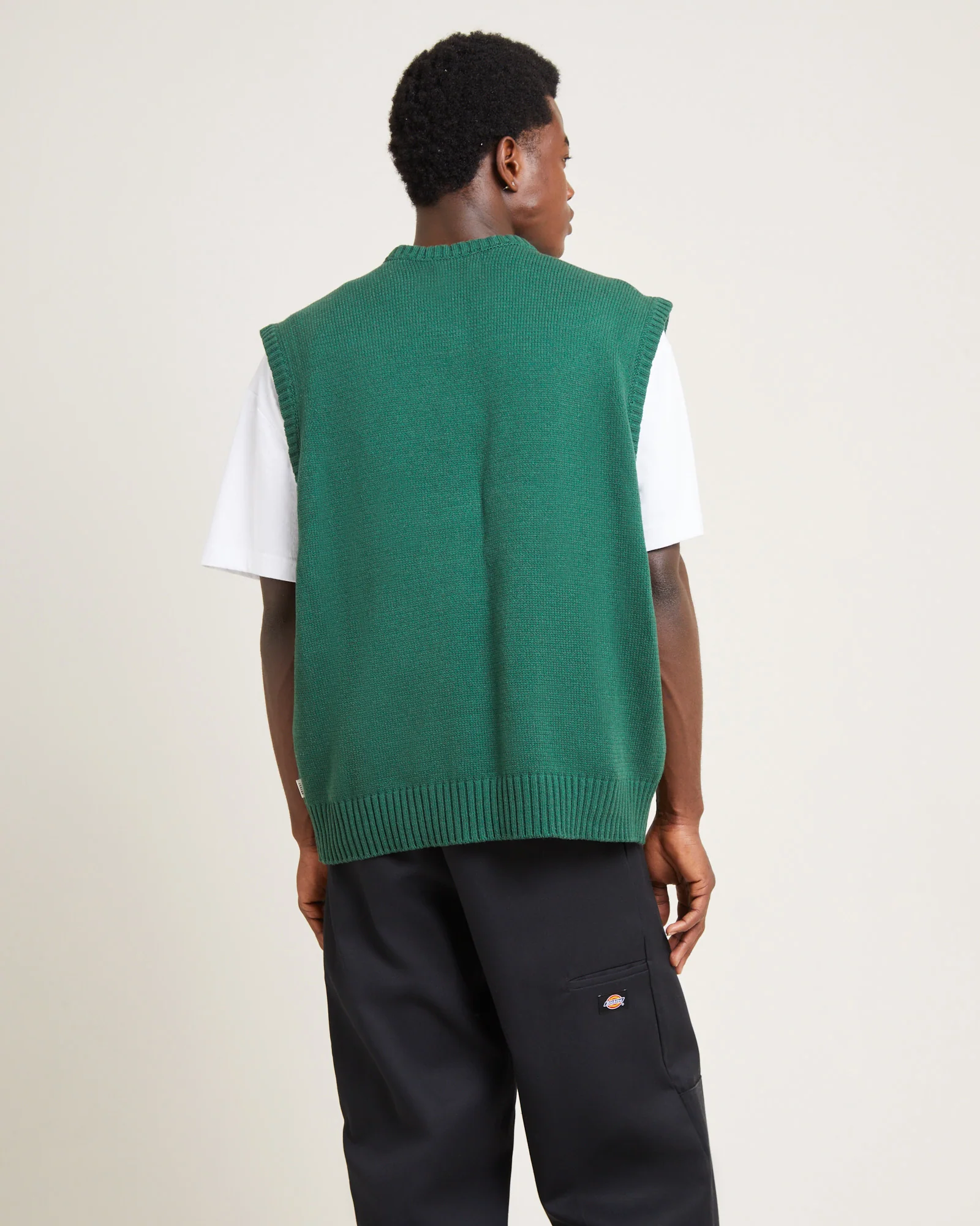 Service Knit Vest Green - Image 2