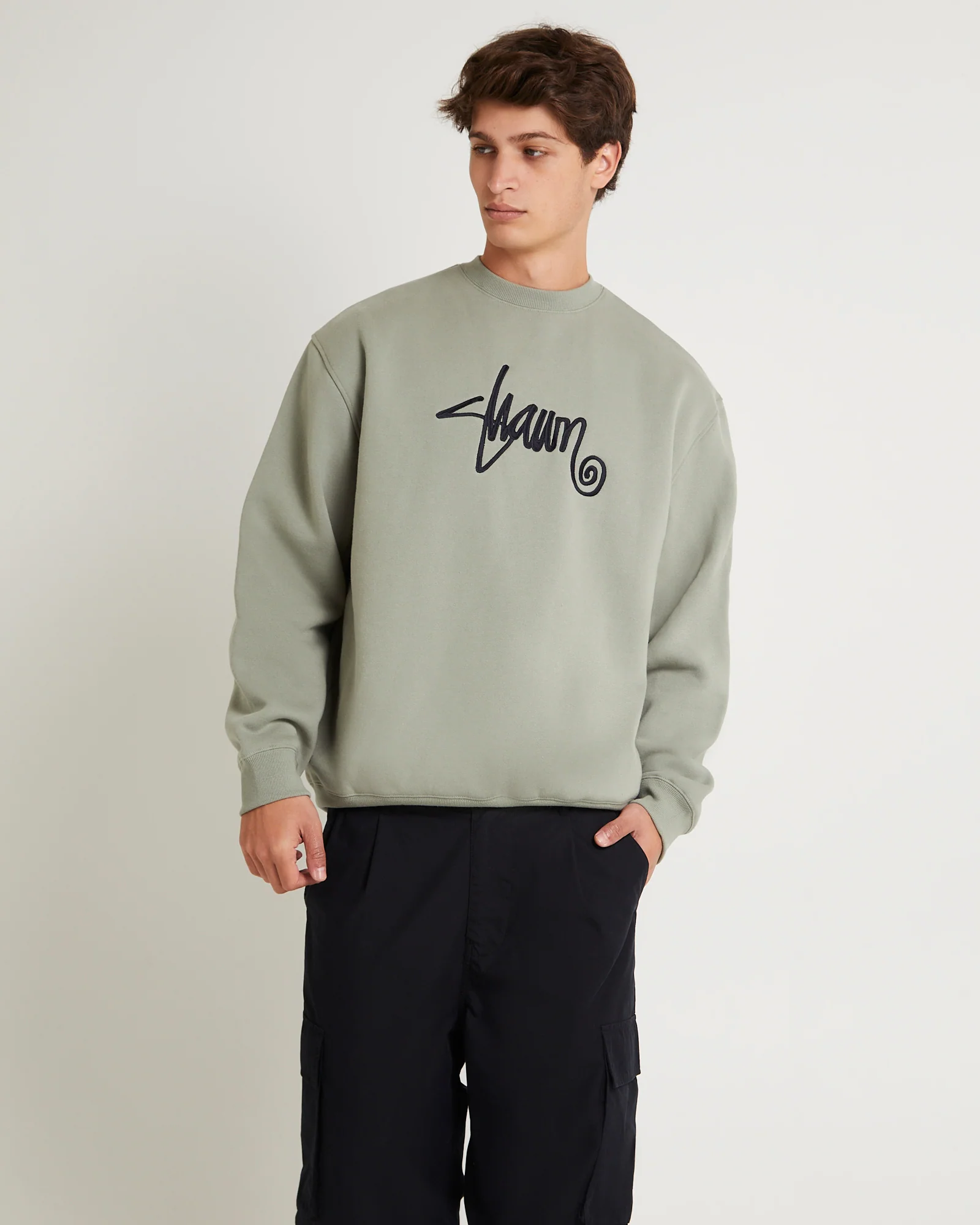 Shawn Script Crew Sweatshirt - Image 2