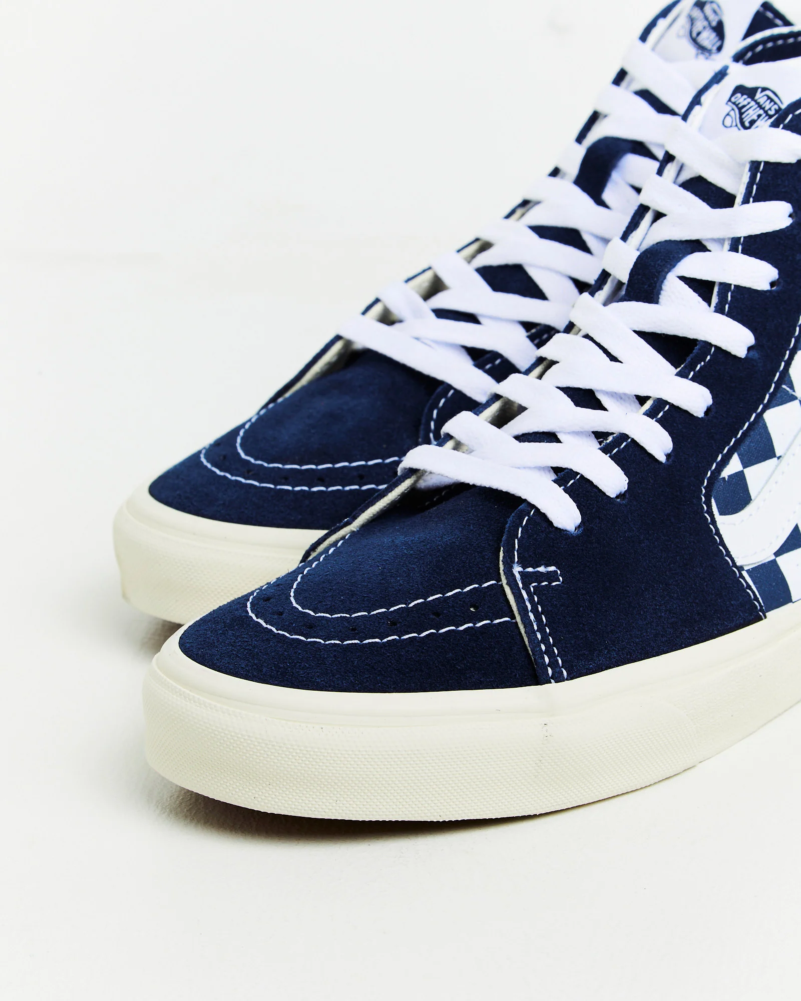 SK8-Hi Top Sneakers Checkerboard Dress Blue/White - Image 4