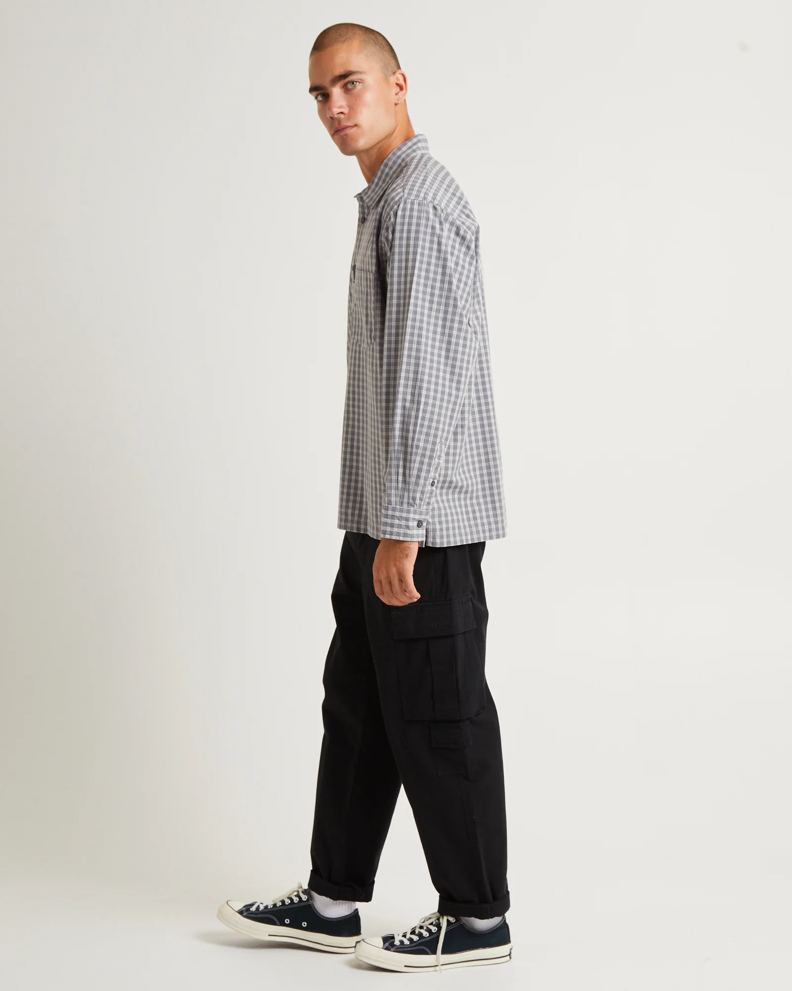 Skate Long Sleeve Shirt Grey - Image 4