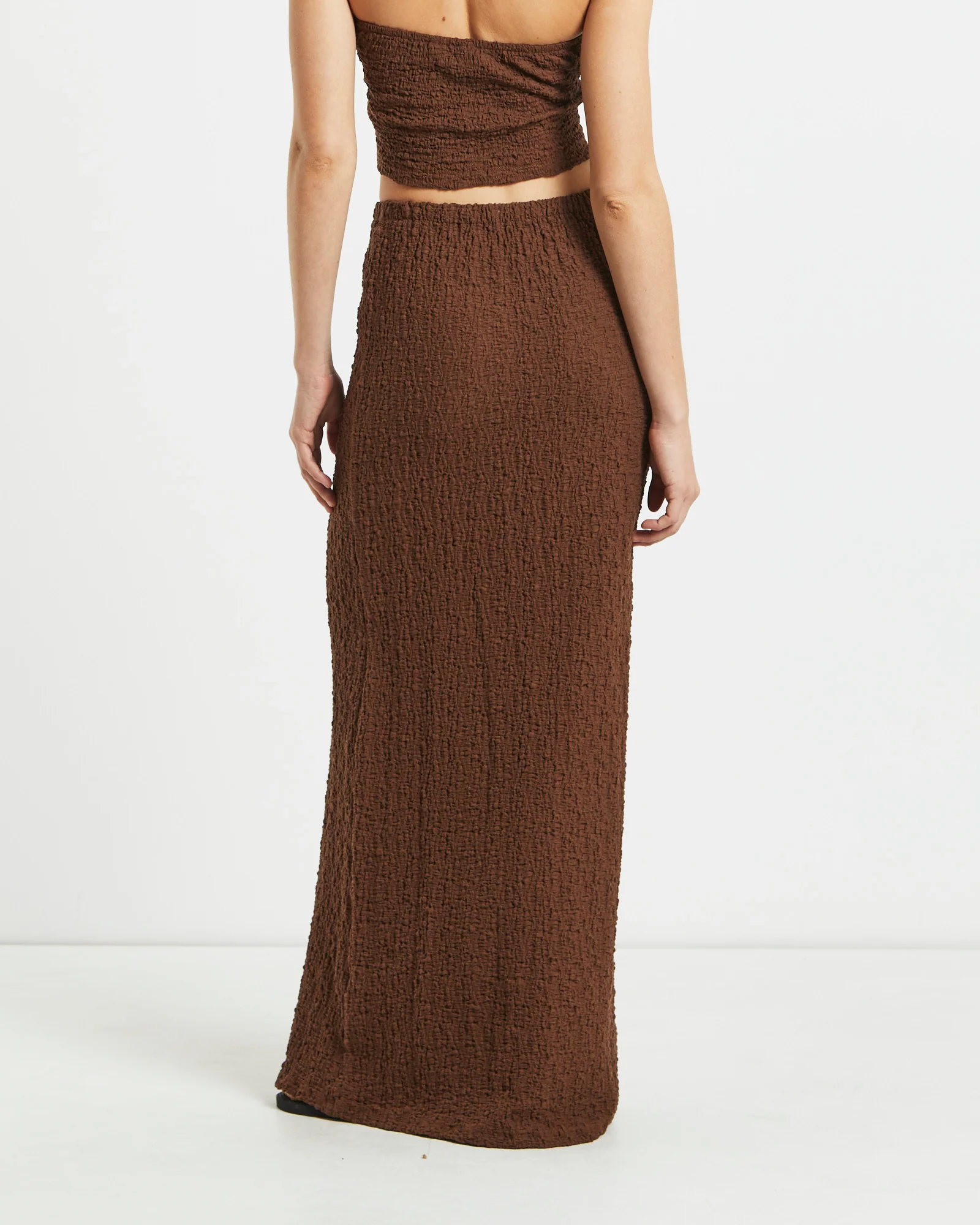 Skyla Textured Maxi Skirt - Image 3