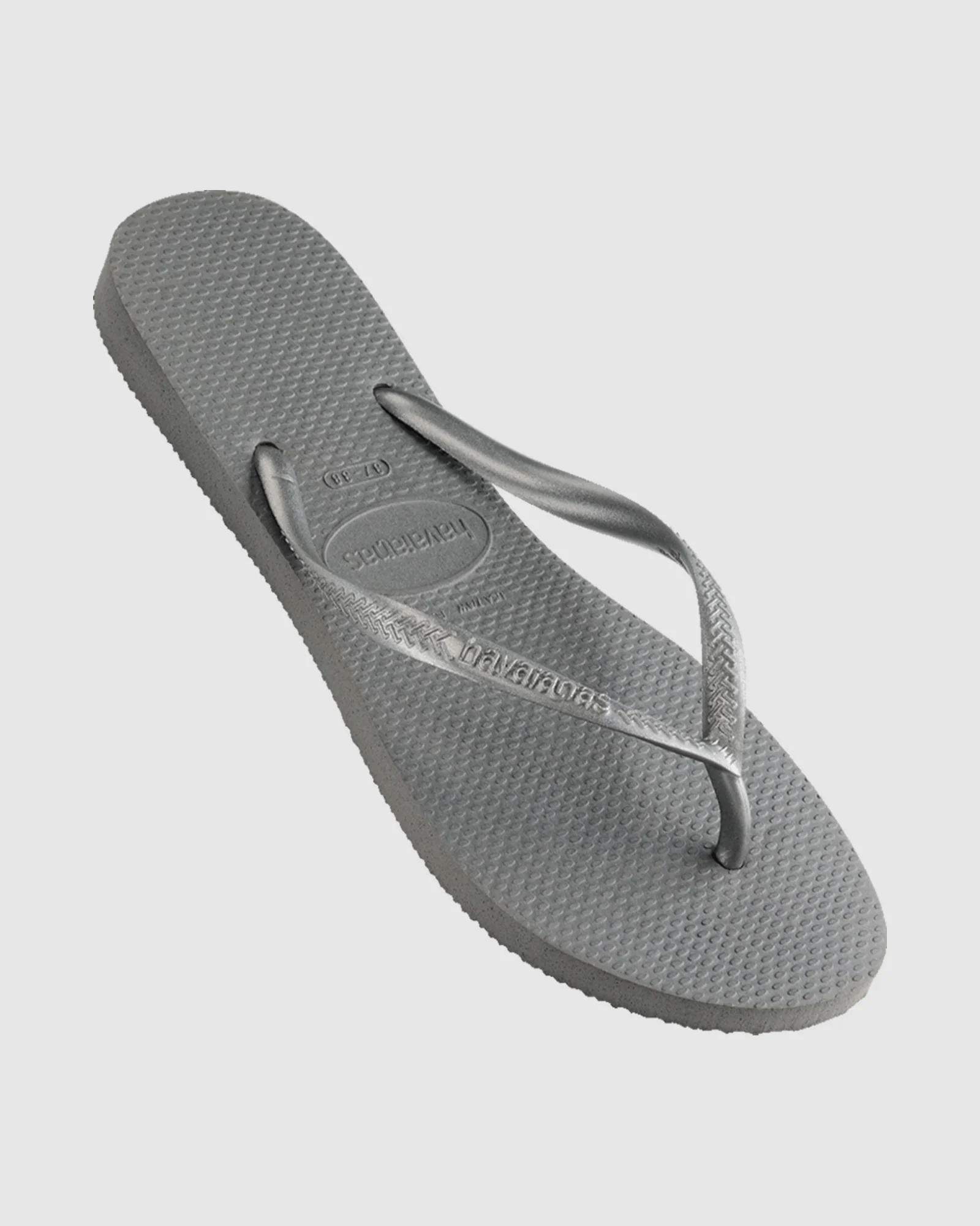 Slim Metallic Thongs