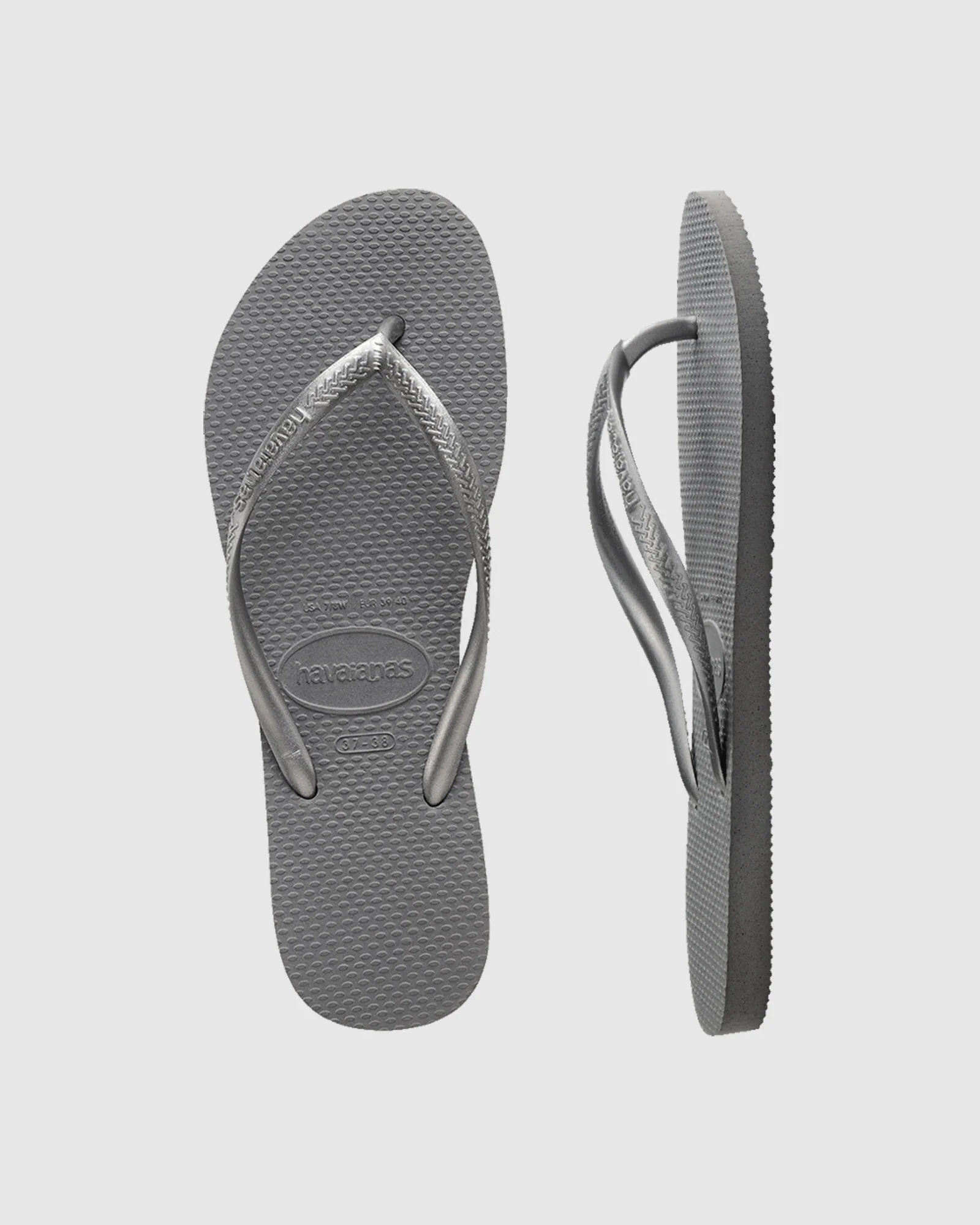 Slim Metallic Thongs - Image 4