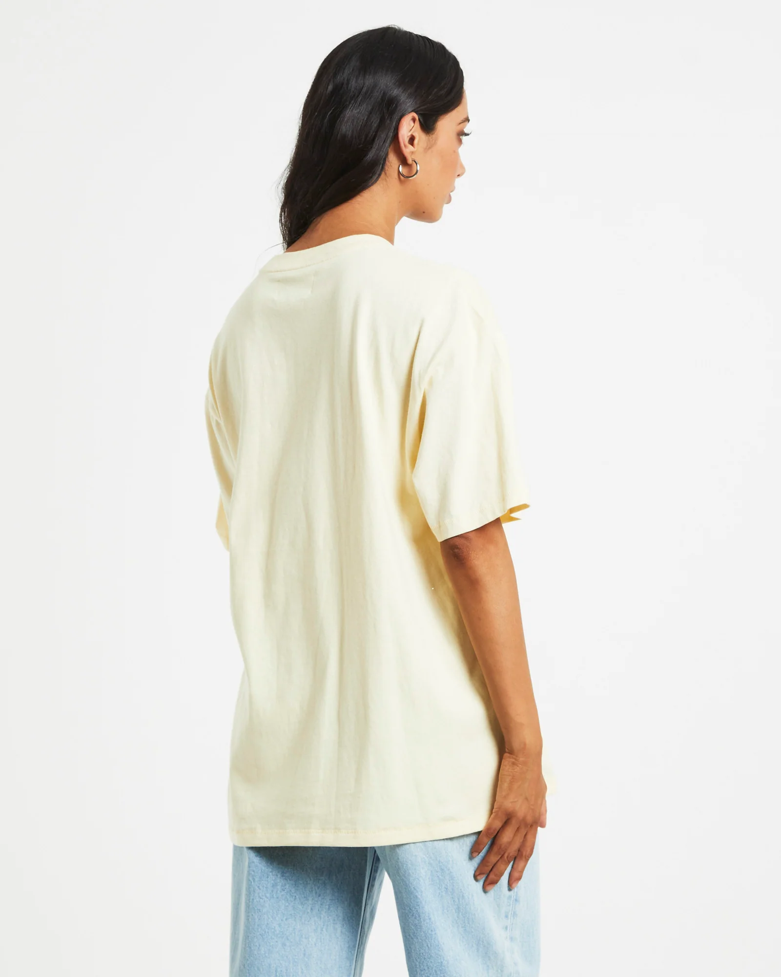 Slouch Short Sleeve T-Shirt in Butterfly Natural - Image 2