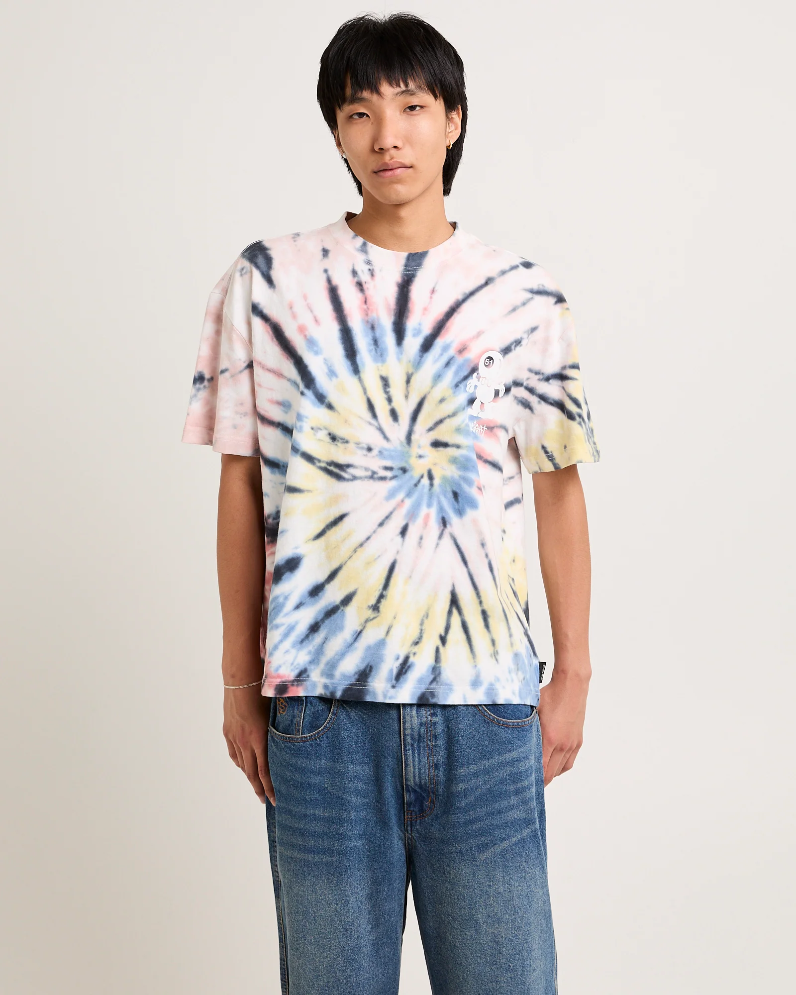 Snooker Tie Dye Cropped T-Shirt - Image 2