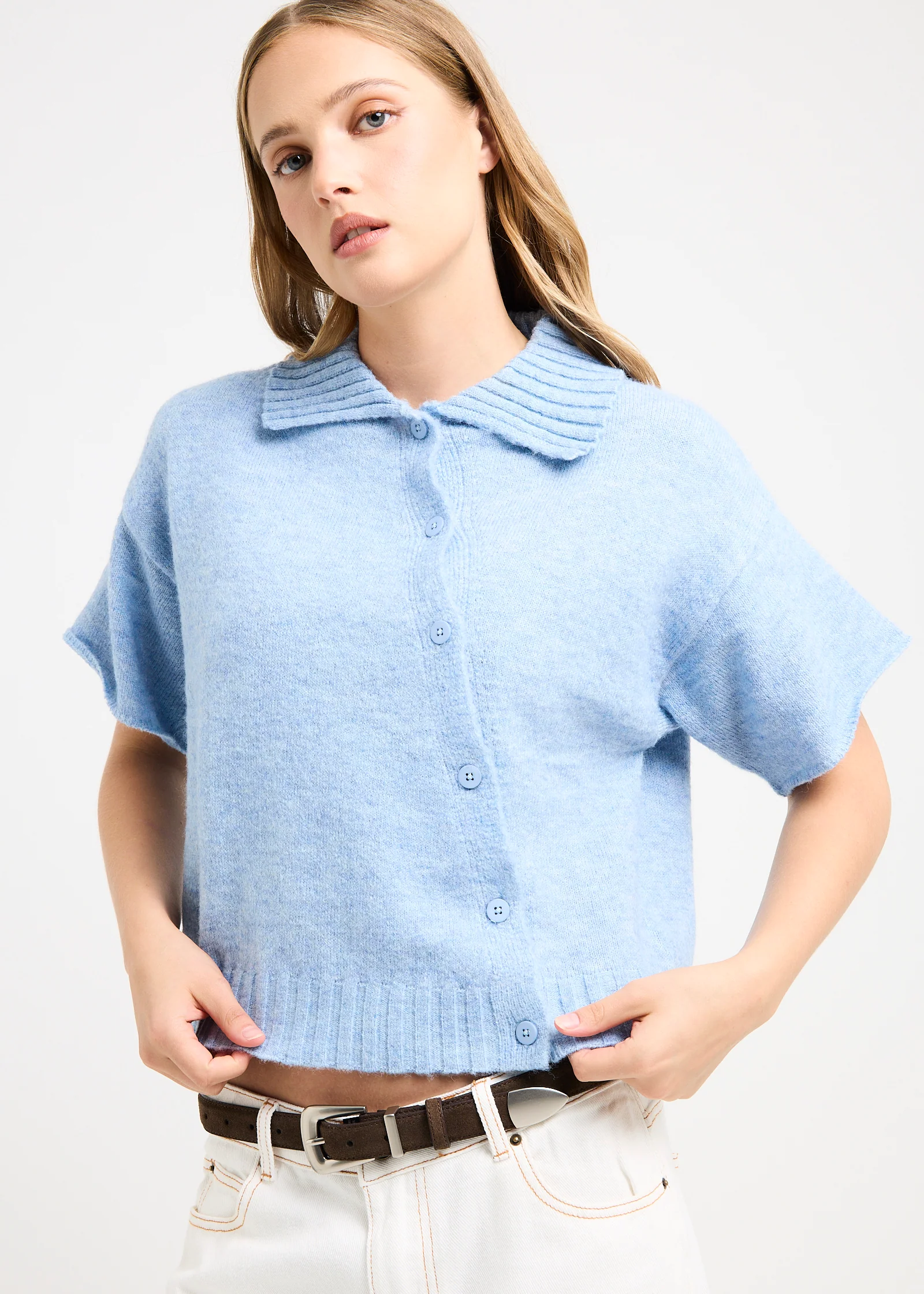 Sofia Asymm Knit Cardi - Image 5