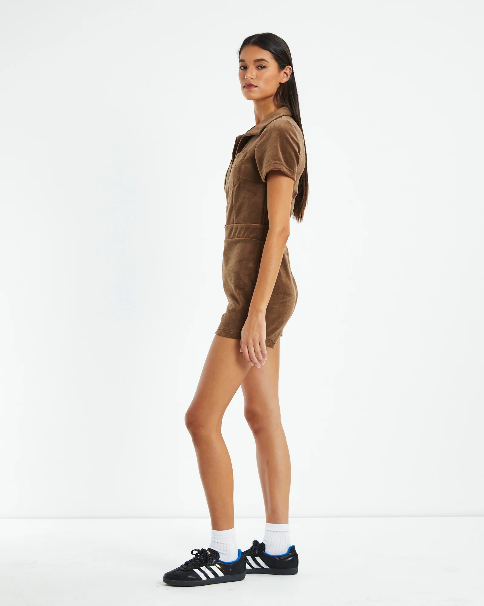 Soleil Playsuit Chocolate Brown - Image 4